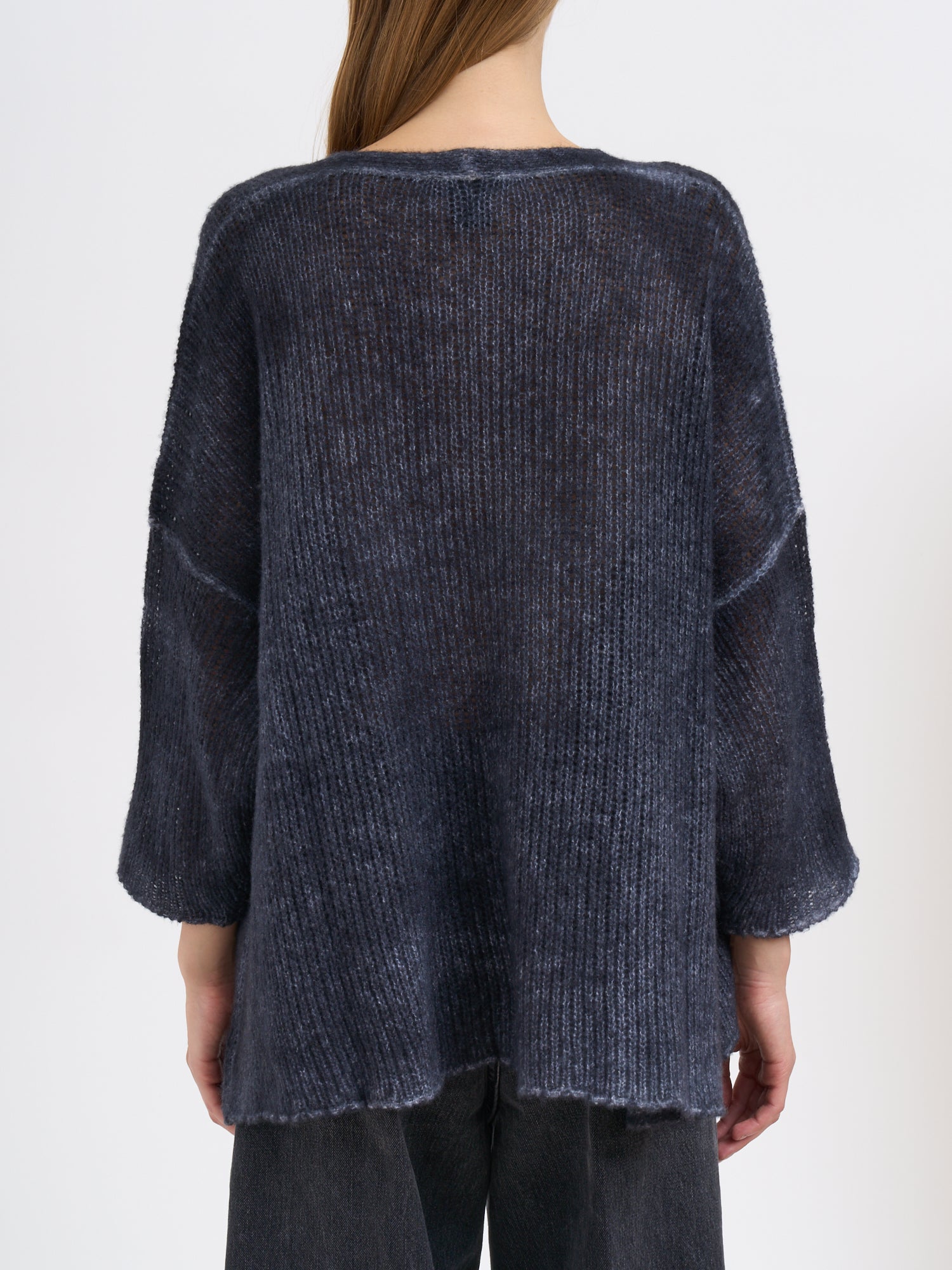 AVANT TOI V-Neck Oversized Cashmere Gauze Sweater - Size S