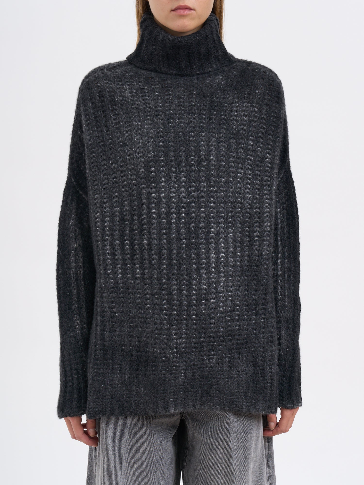 AVANT TOI Oversized Cashmere High Neck Sweater - Size S