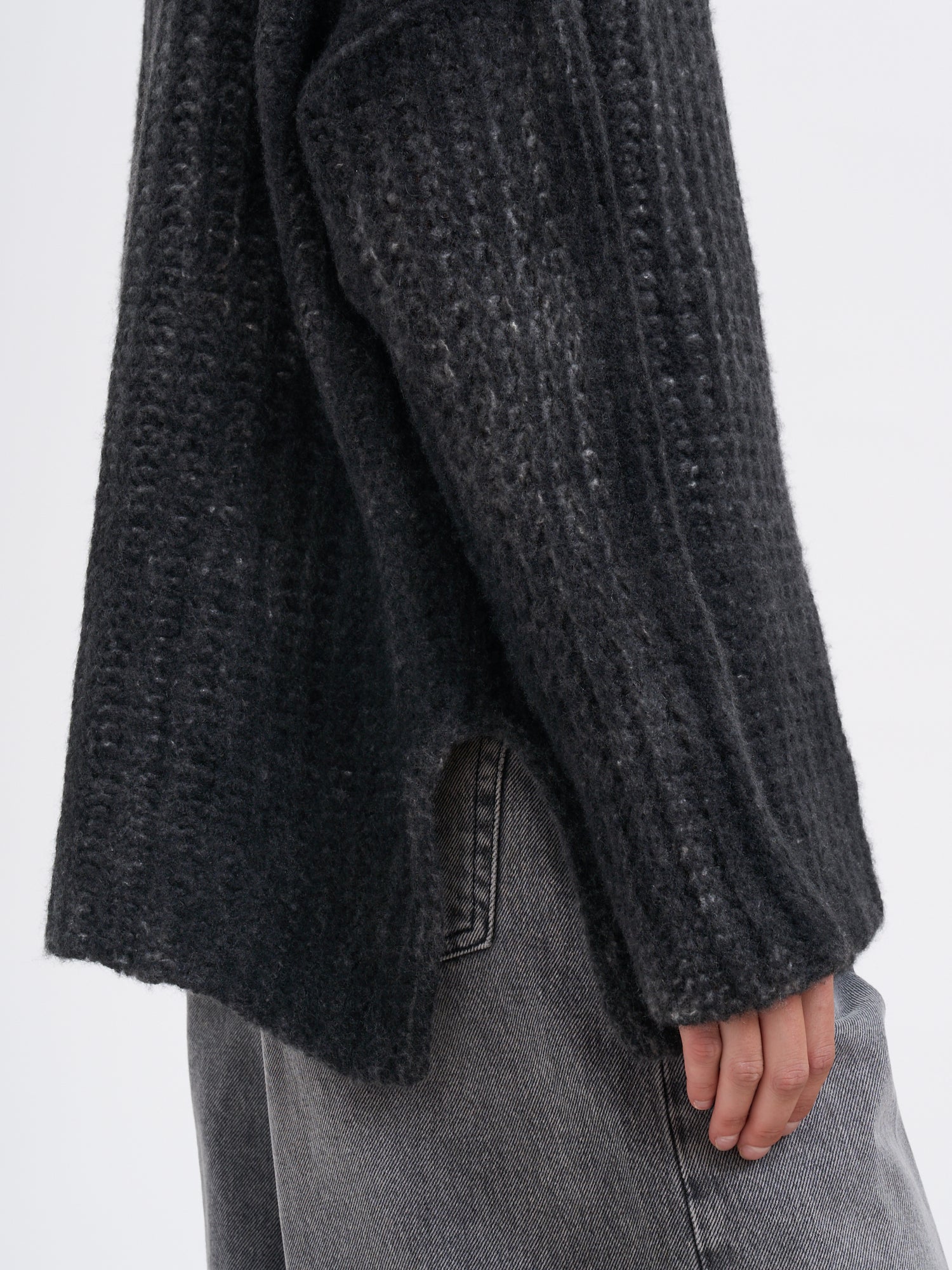 AVANT TOI Oversized Cashmere High Neck Sweater - Size S