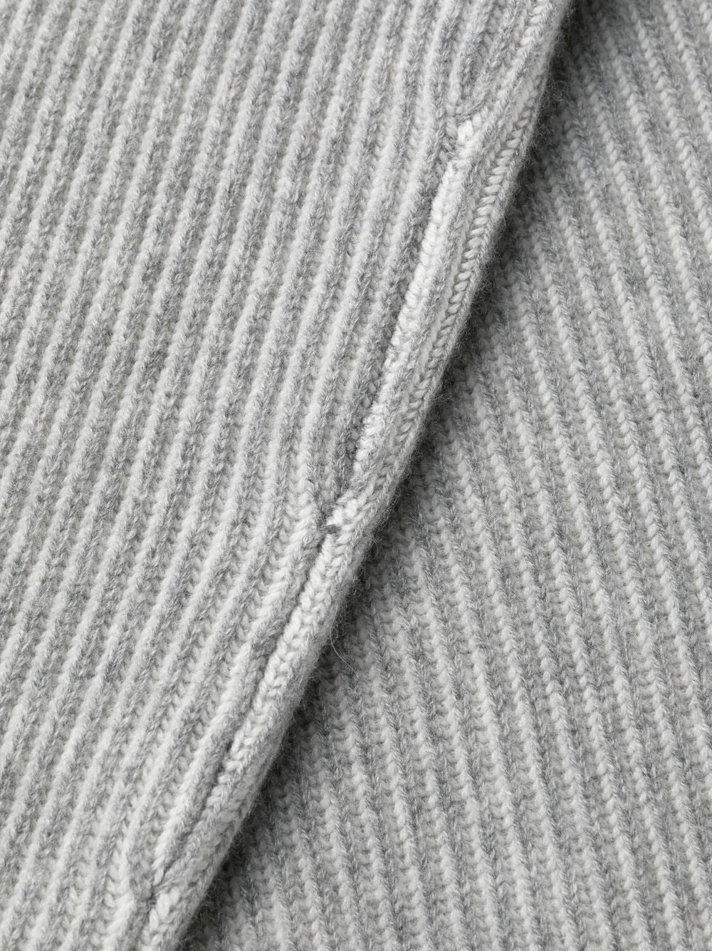 BRUNELLO CUCINELLI Cashmere Funnel Neck Jumper with Short Front Zip for Men