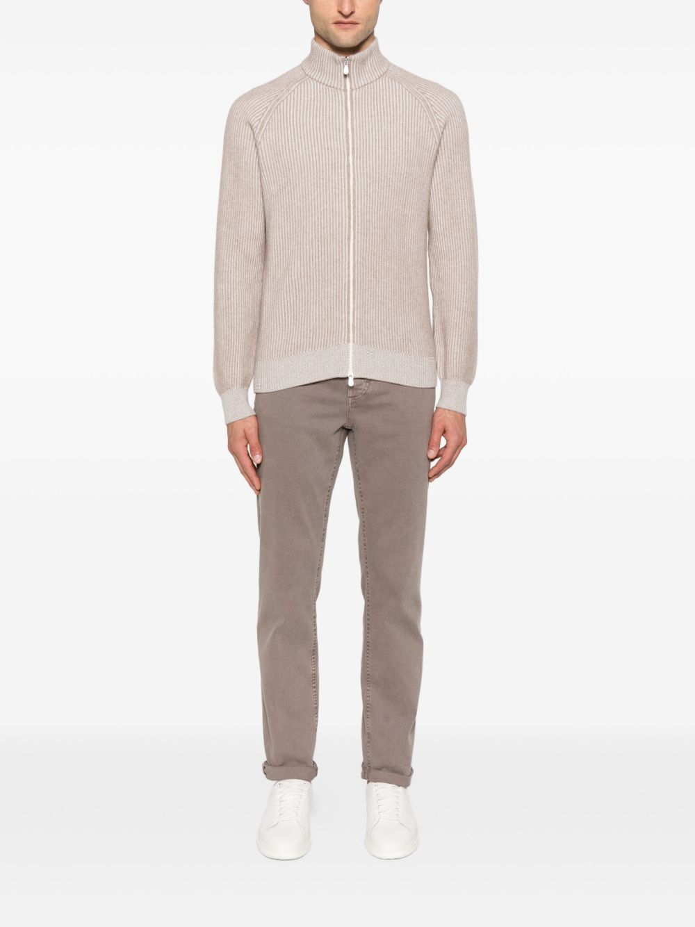 BRUNELLO CUCINELLI Men's Cashmere Zipped Cardigan - FW25 Collection
