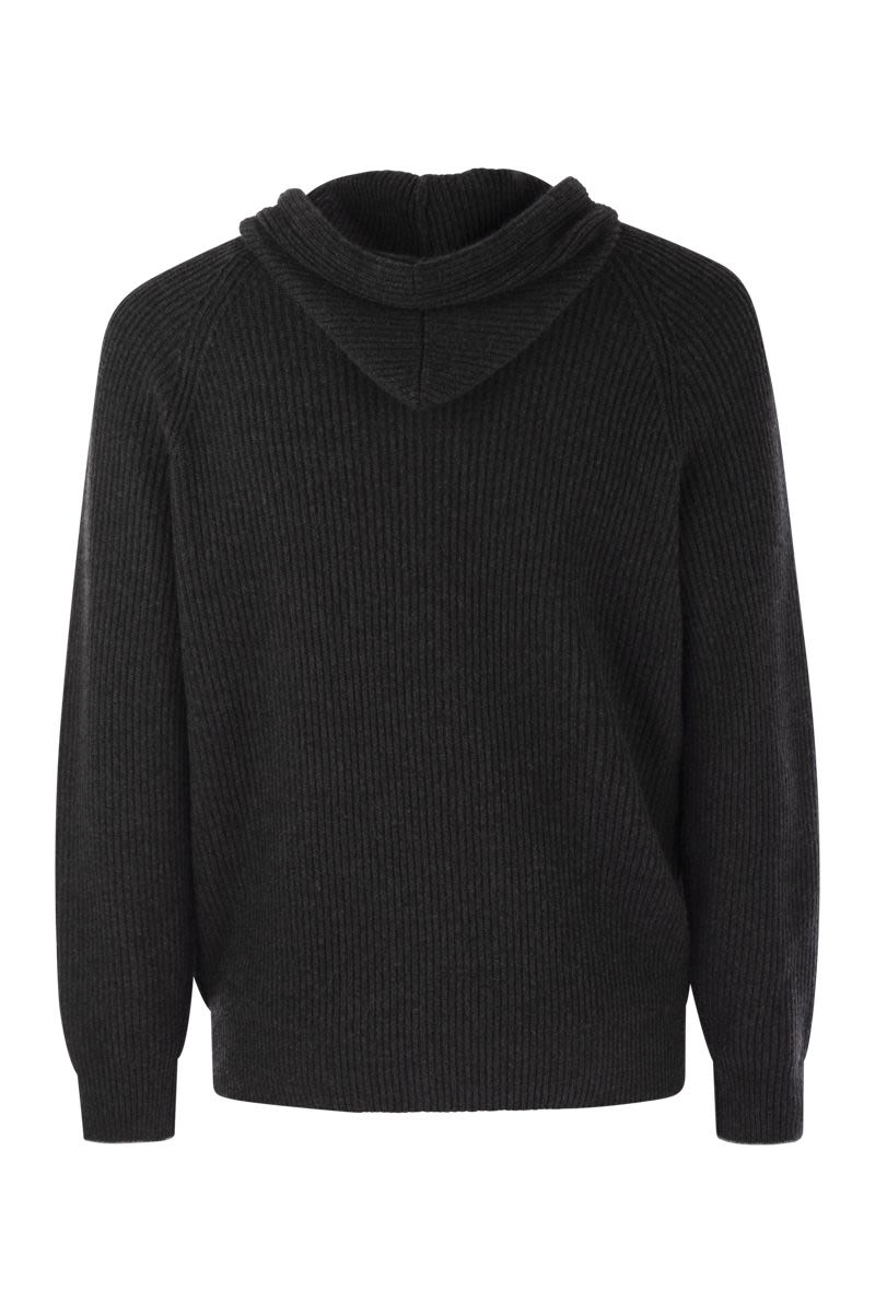 BRUNELLO CUCINELLI Cashmere Knit Hooded Top for Men