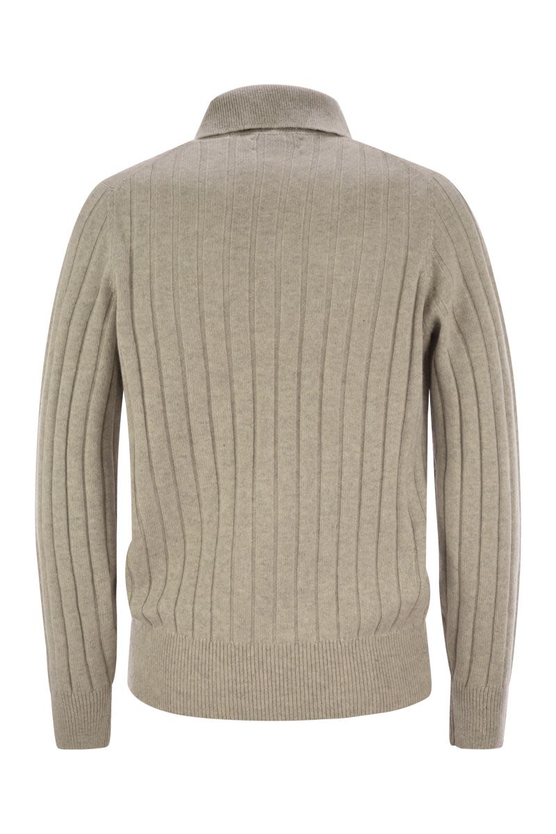 BRUNELLO CUCINELLI Cashmere Knit Polo Shirt