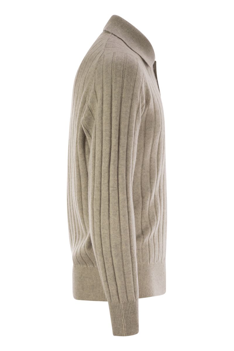 BRUNELLO CUCINELLI Cashmere Knit Polo Shirt