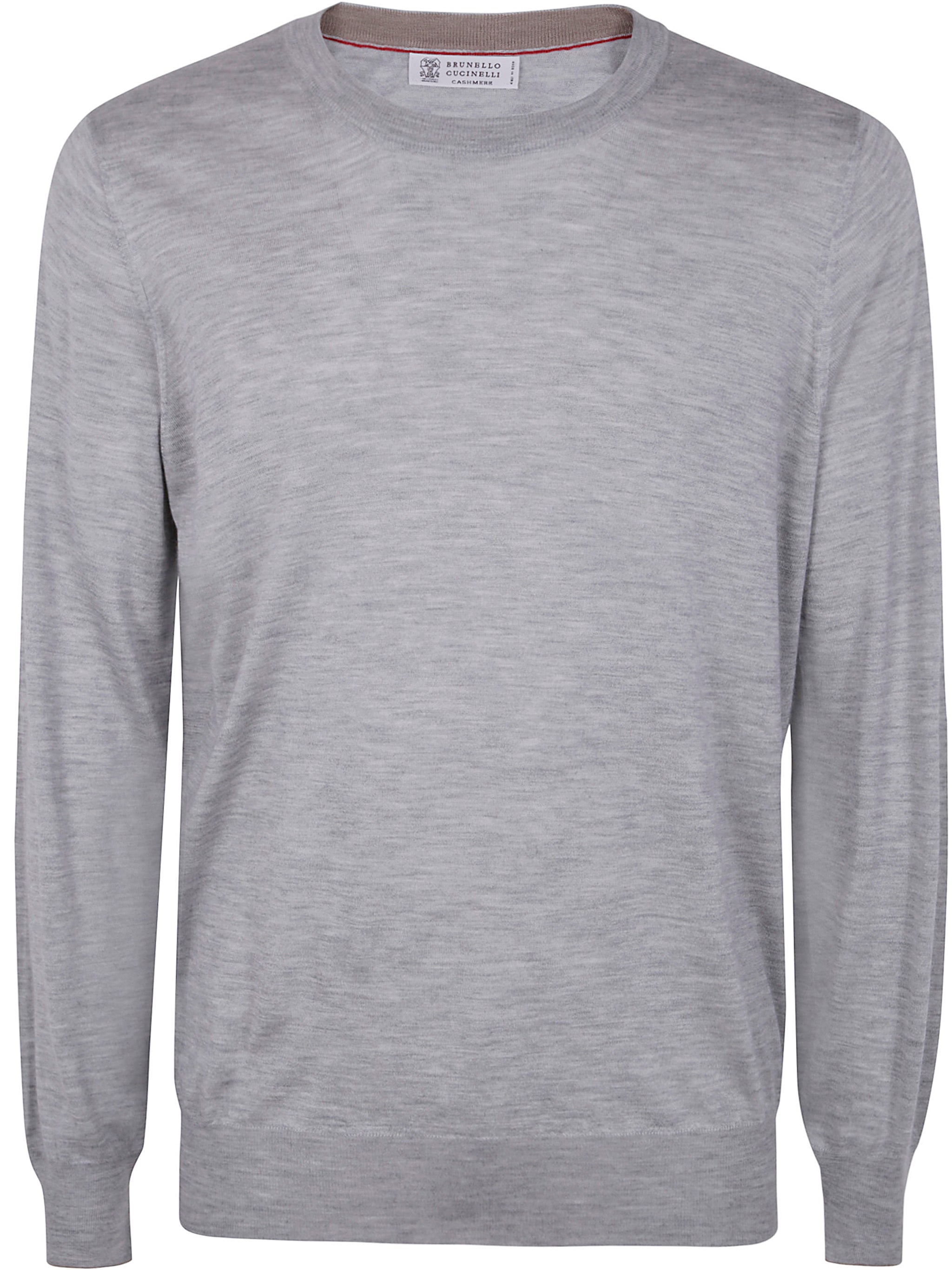 BRUNELLO CUCINELLI Round Neck Cashmere Blend Sweater for Men - SS25