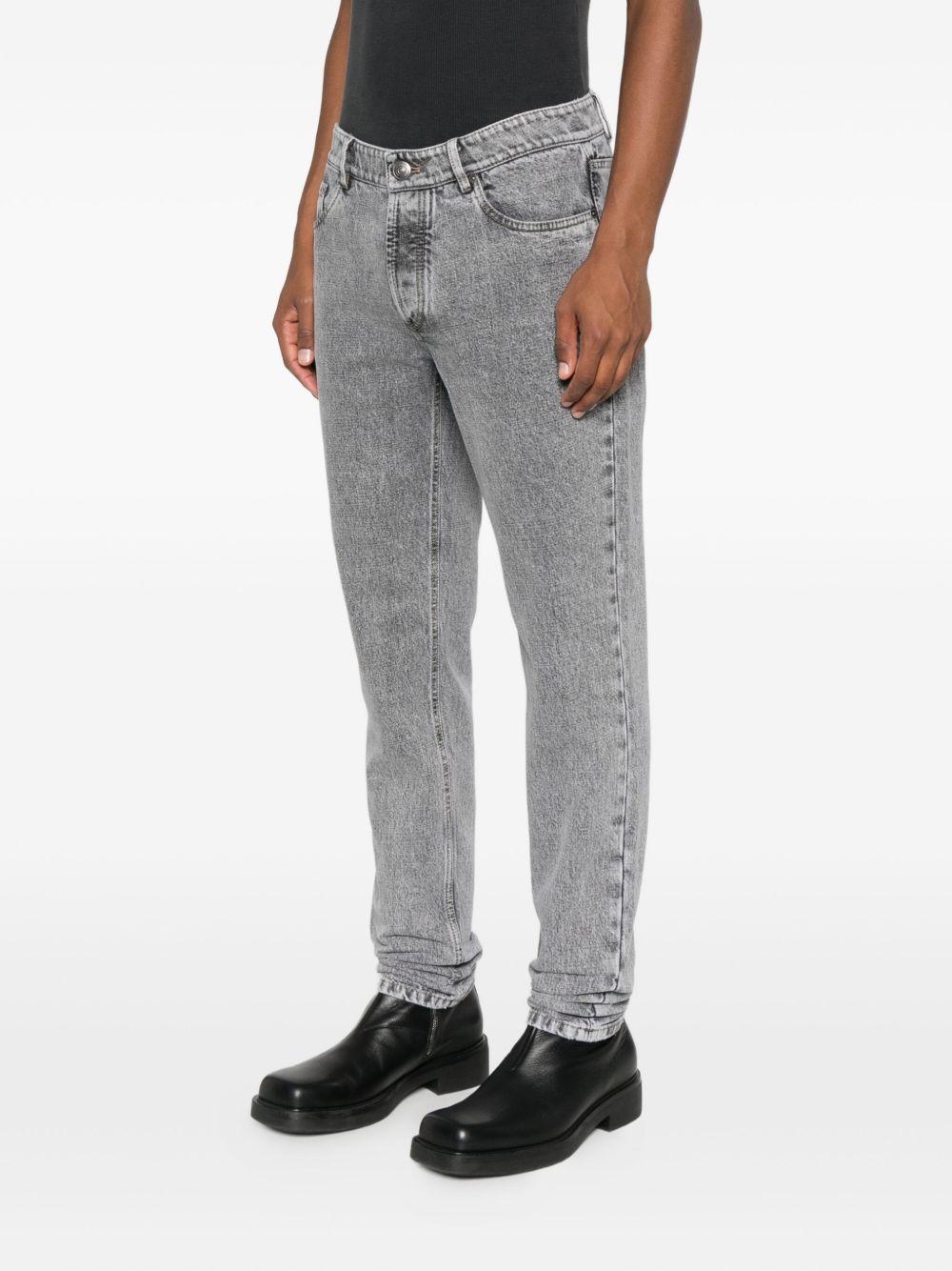 BRUNELLO CUCINELLI Denim Cotton Jeans with Five-Pocket Styling for Men