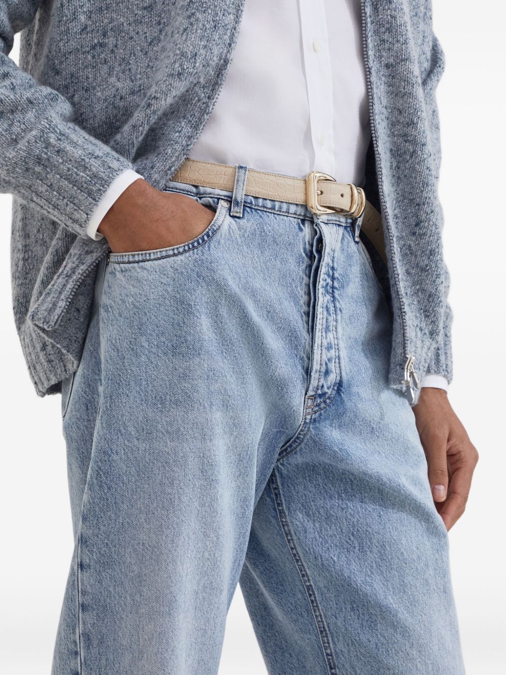 BRUNELLO CUCINELLI Classic Denim Cotton Jeans for Men - FW25