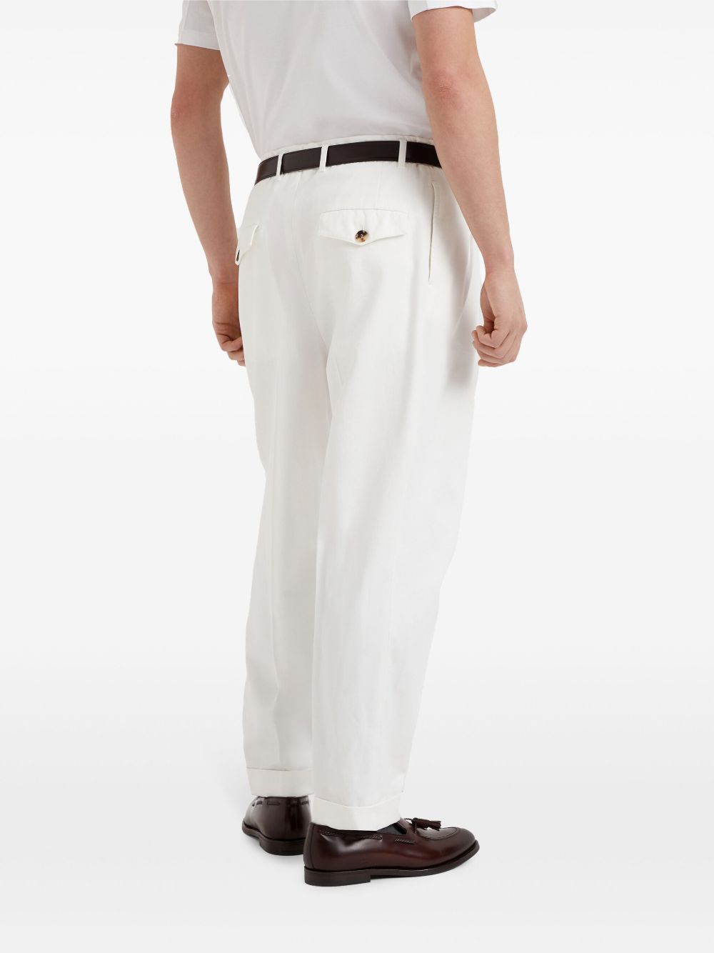 BRUNELLO CUCINELLI Tailor Fit Cotton Trousers - Men’s SS25