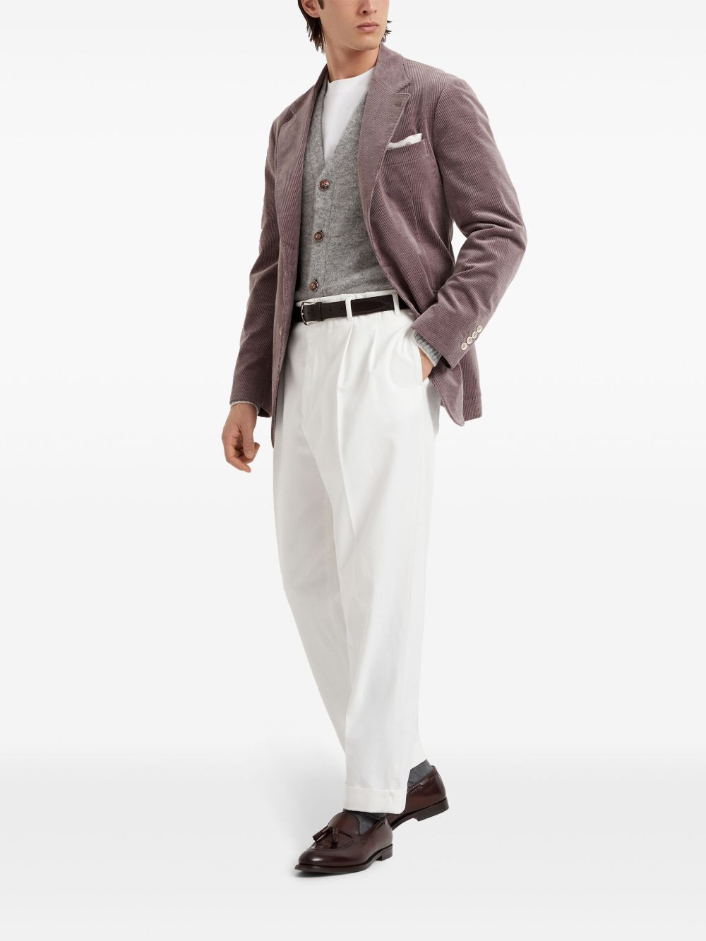 BRUNELLO CUCINELLI Tailor Fit Cotton Trousers - Men’s SS25