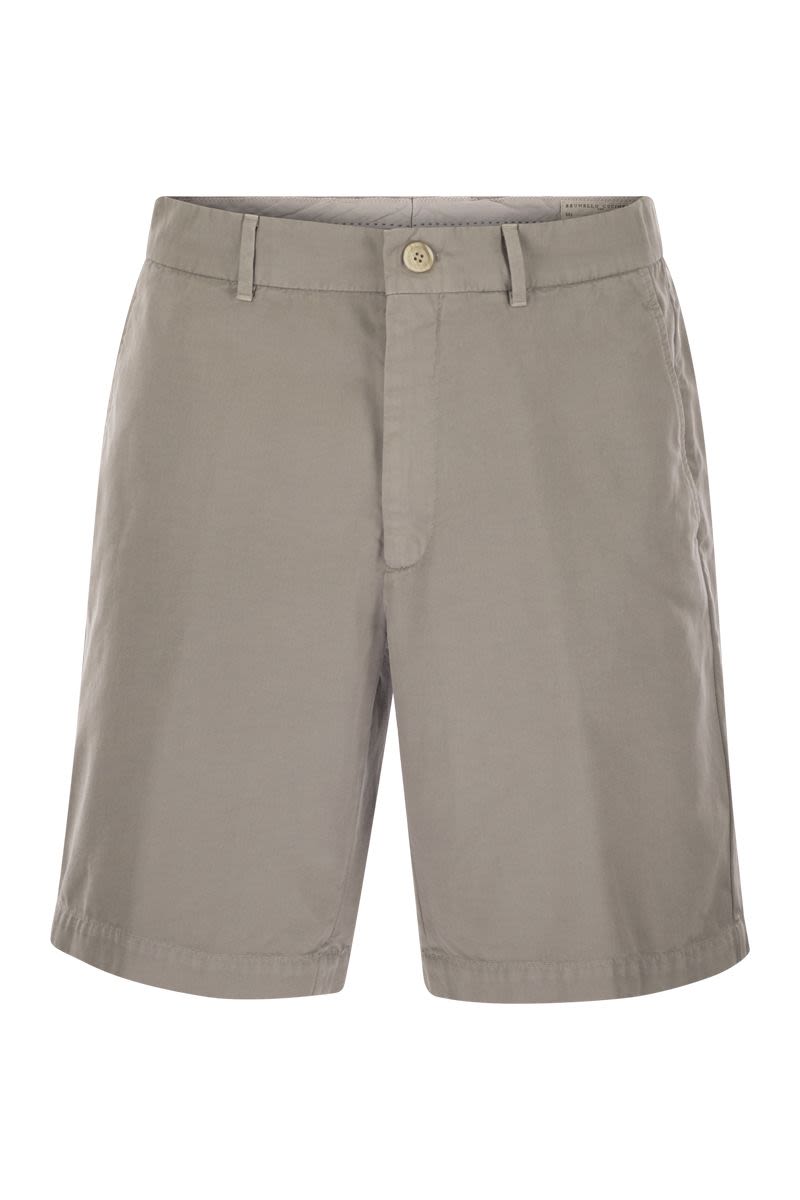 BRUNELLO CUCINELLI Cotton Gabardine Bermuda Shorts