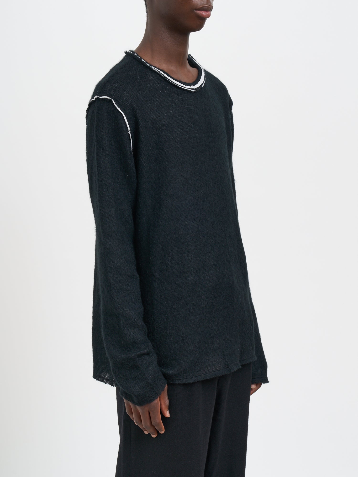 ANDREA YA'AQOV Bamboo Crew Neck Sweater - Men's Size M