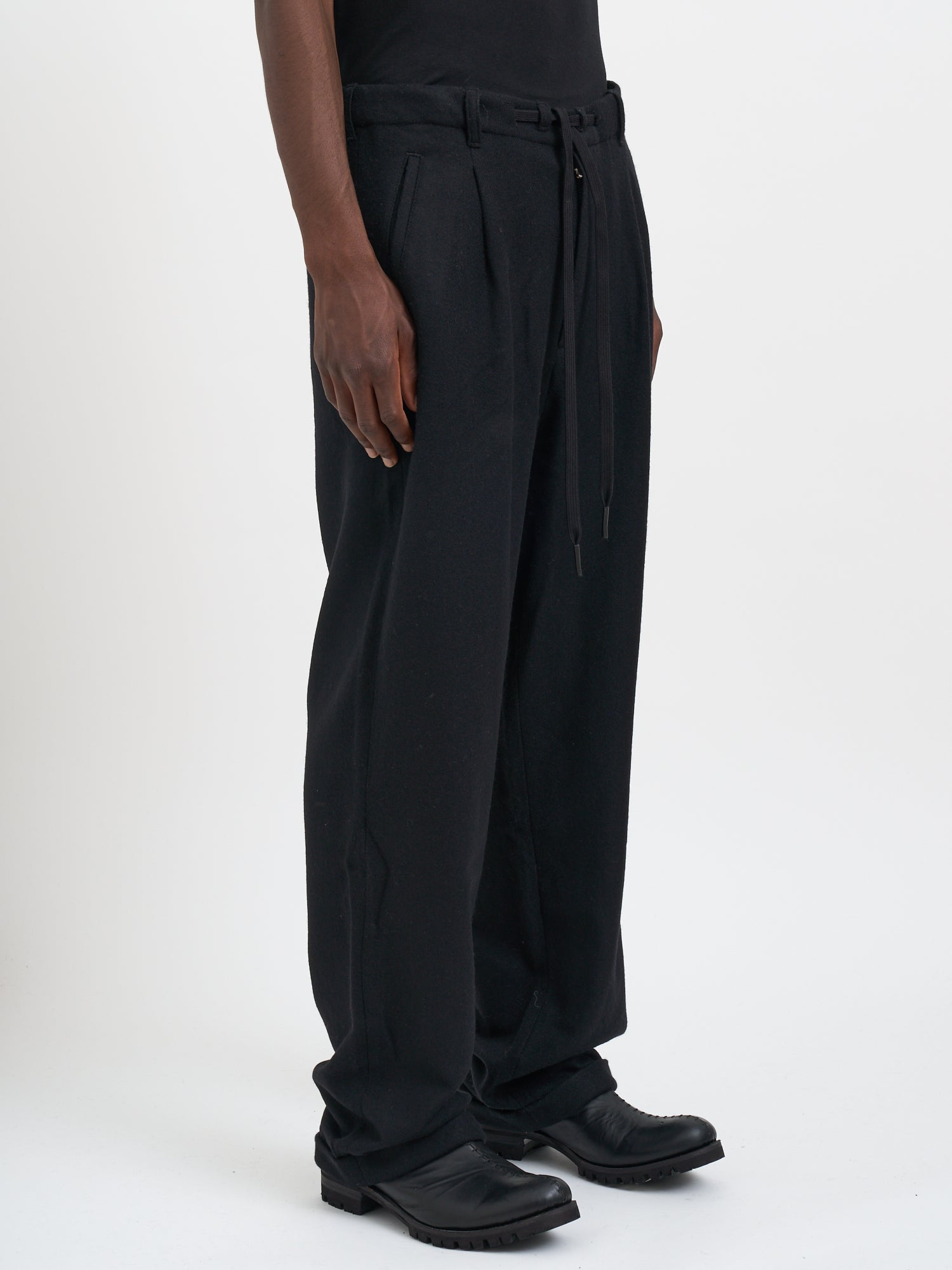 ANDREA YA'AQOV Wool and Cashmere Trousers - Size M