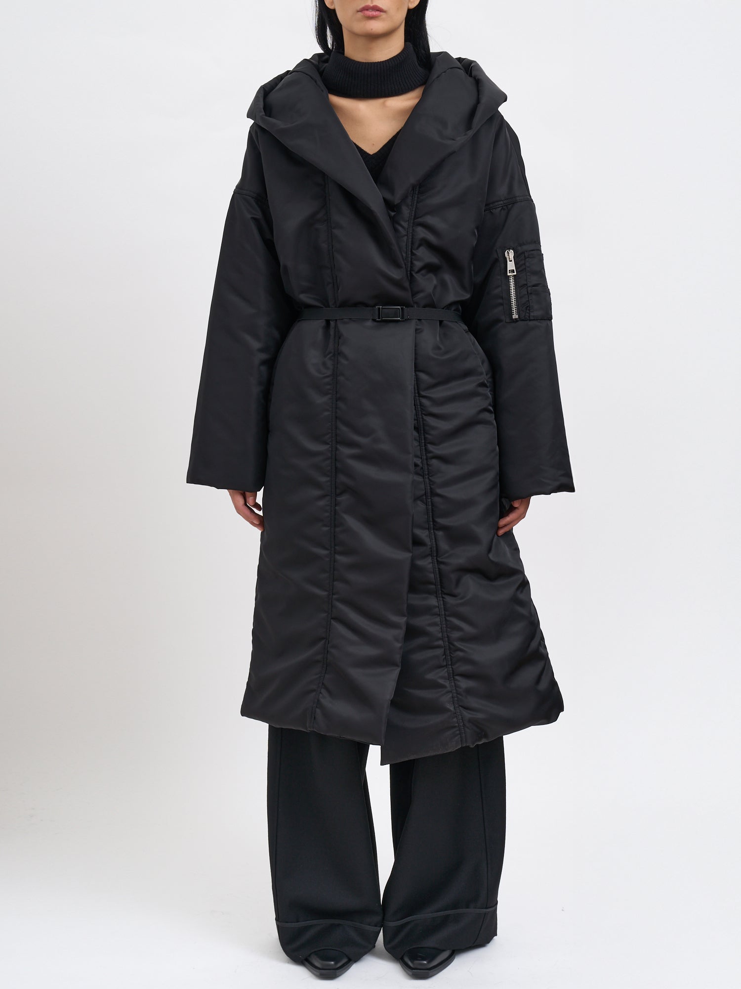 ANDREA YA'AQOV Oversized Long Padded Jacket - Size S