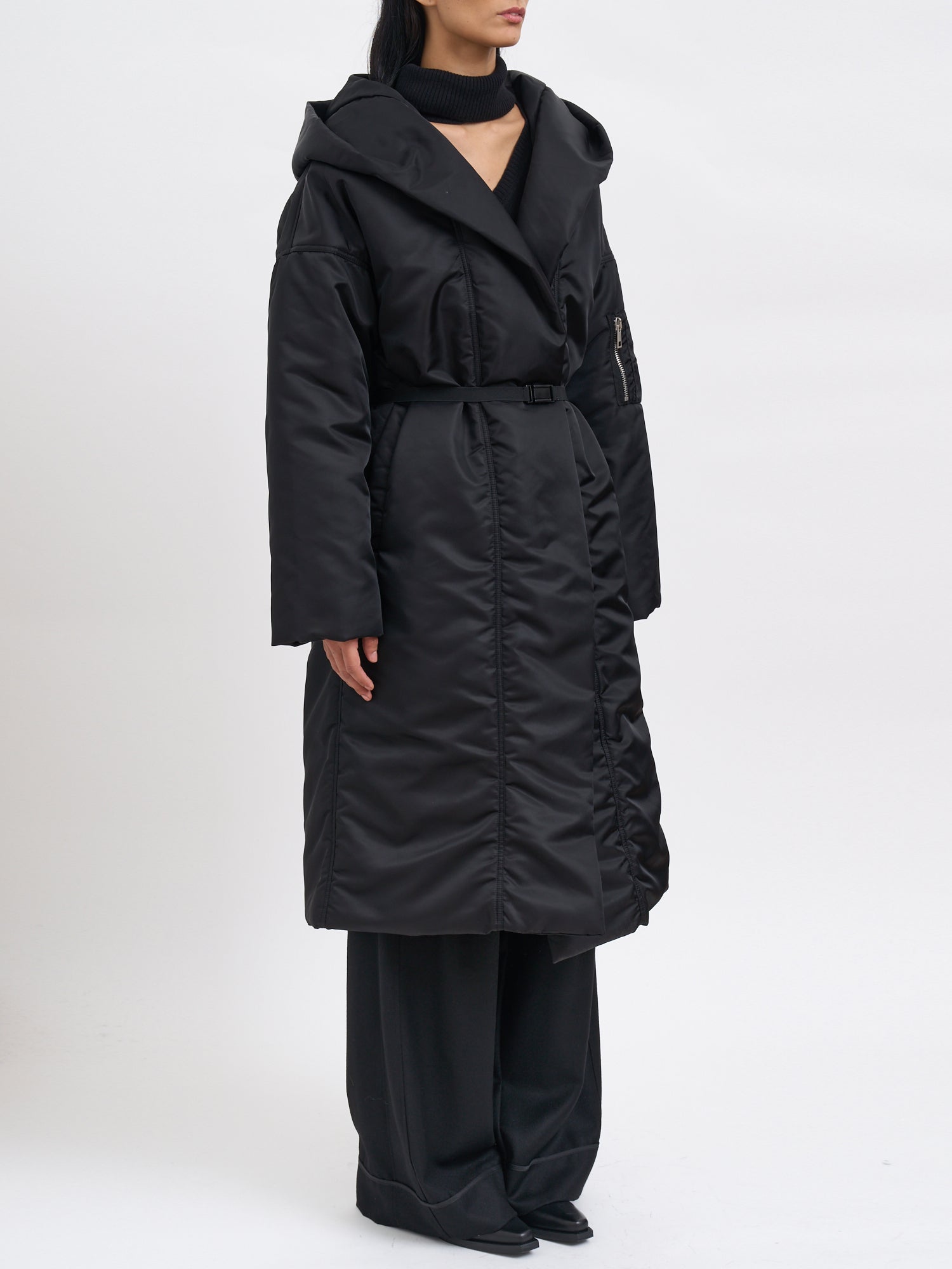 ANDREA YA'AQOV Oversized Long Padded Jacket - Size S