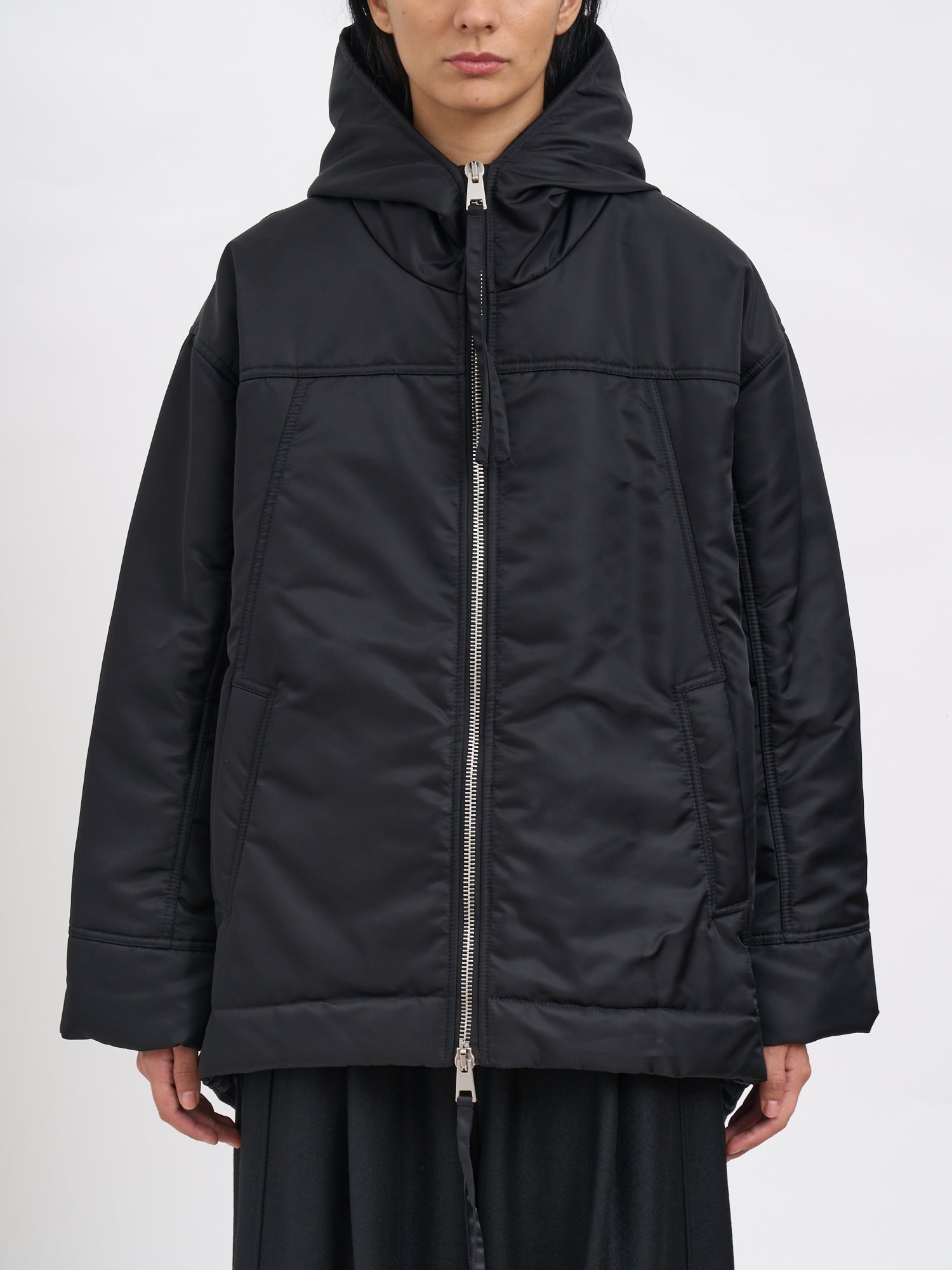 ANDREA YA'AQOV Padded Hooded Jacket in Size S