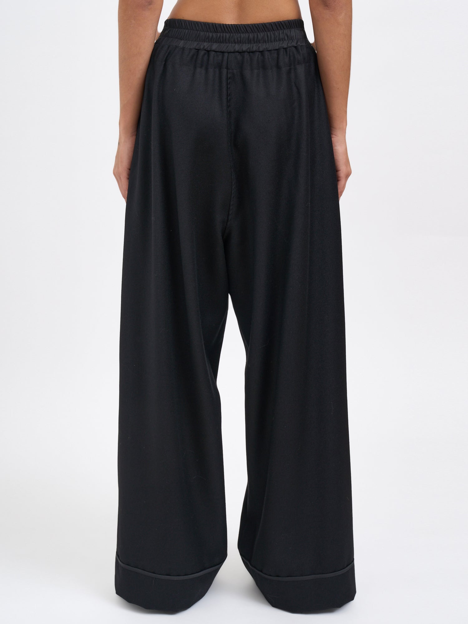 ANDREA YA'AQOV Wide Trouser with Drawstring Waist - Size S