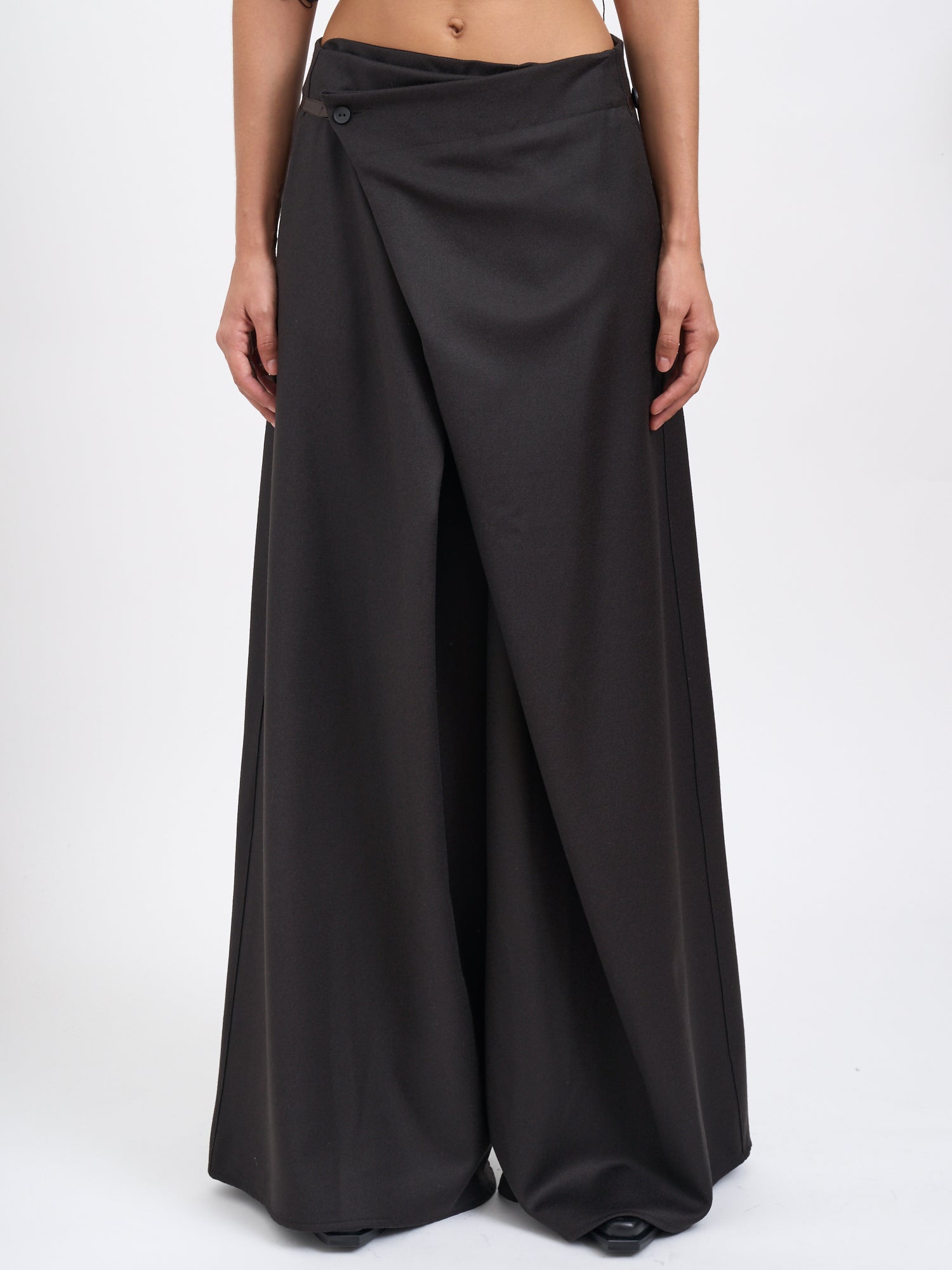 ANDREA YA'AQOV Wool Trouserskirt Culottes - Size S