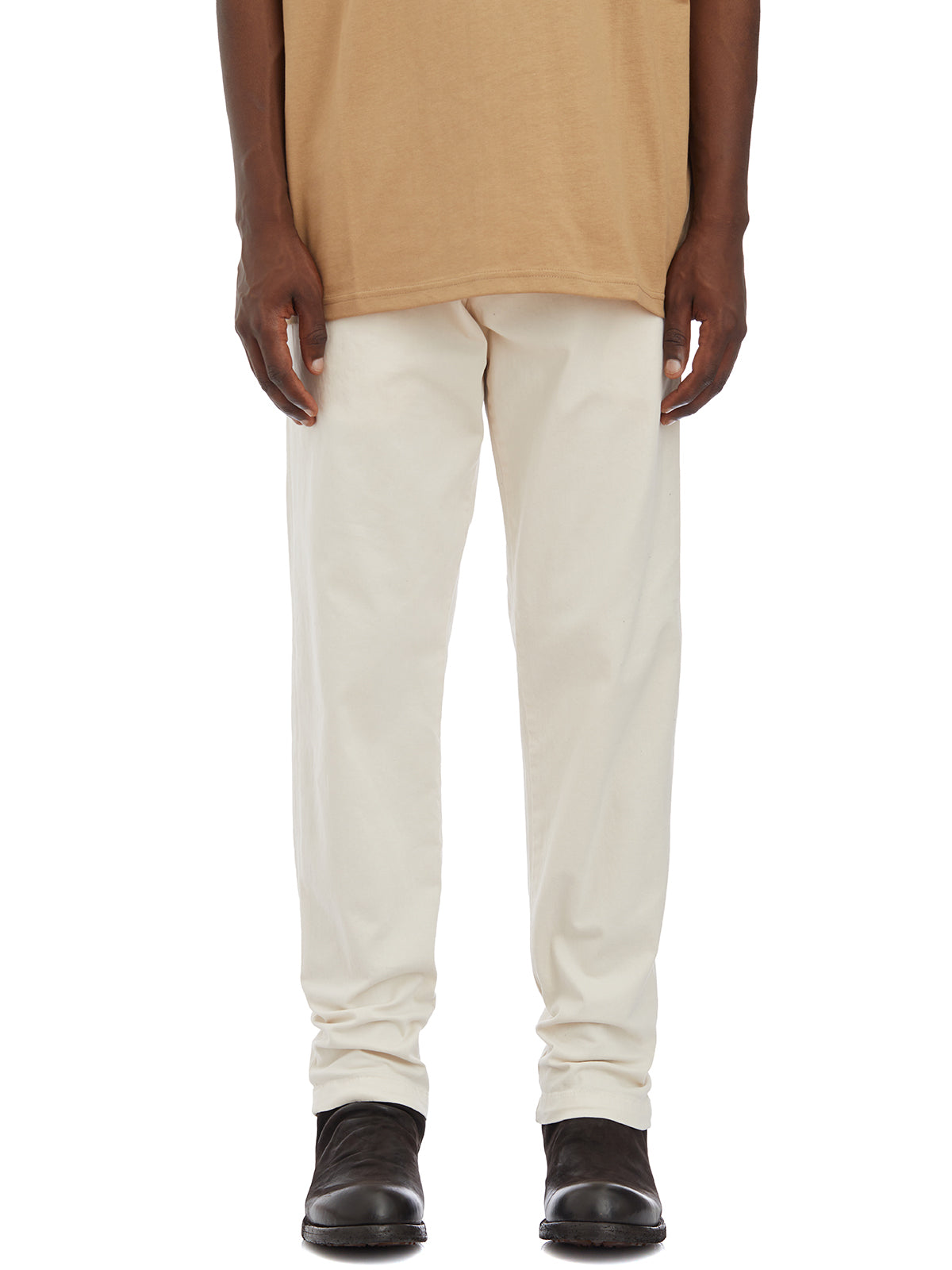 WHITE SAND Stretch Cotton Trousers - Size 48