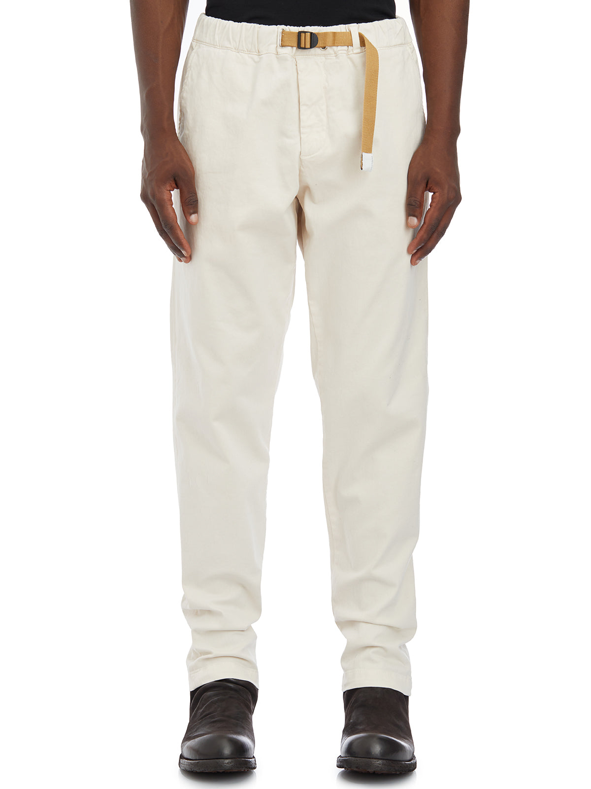 WHITE SAND Stretch Cotton Trousers - Size 48