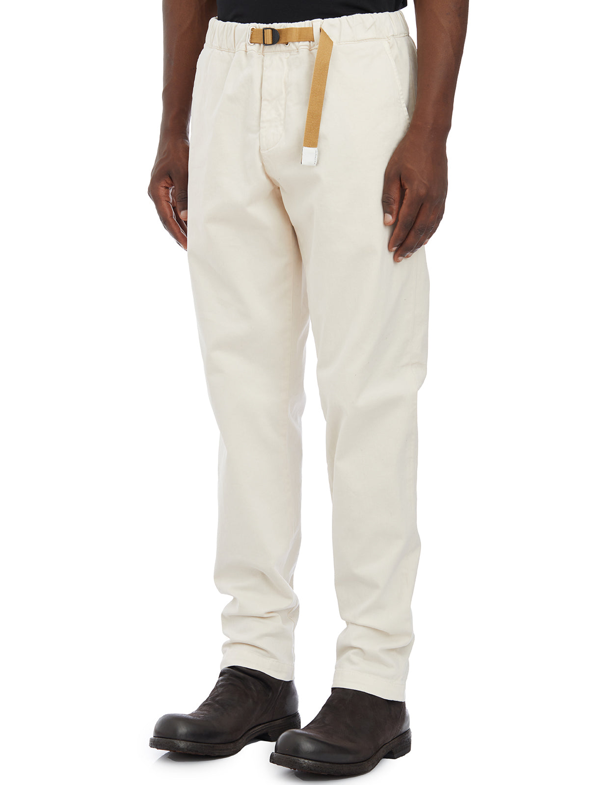 WHITE SAND Stretch Cotton Trousers - Size 48