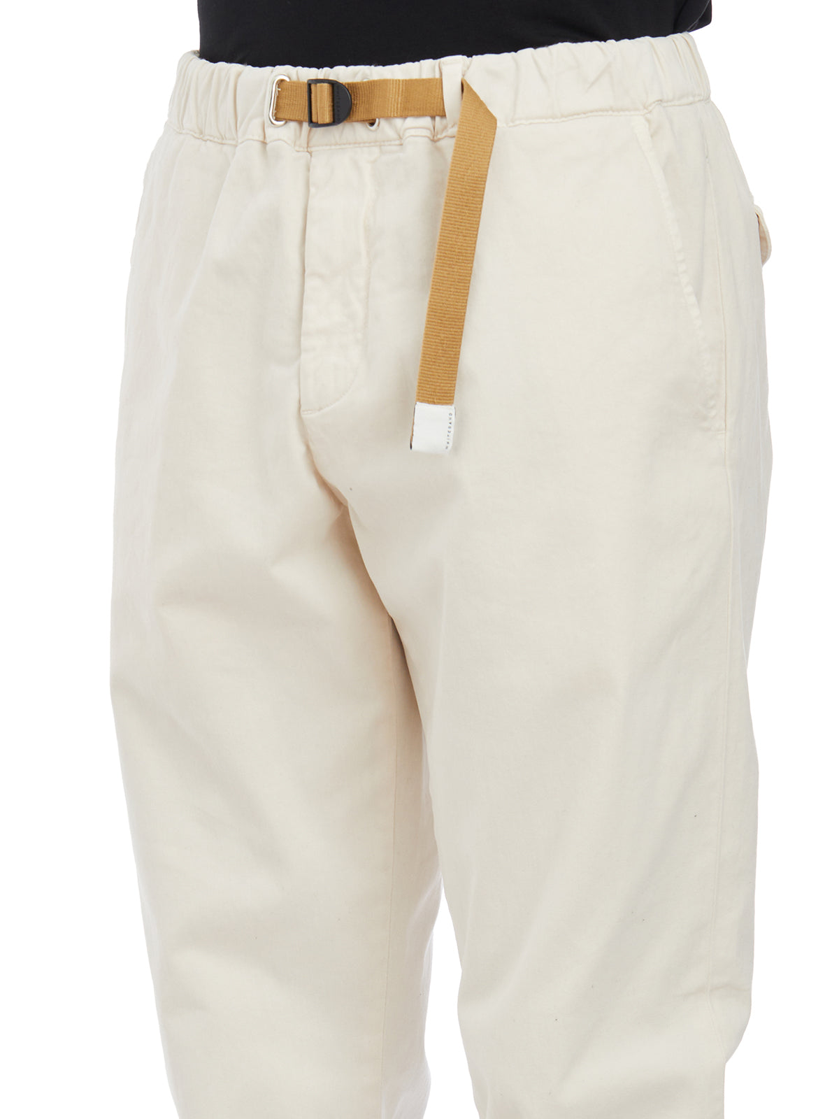 WHITE SAND Stretch Cotton Trousers - Size 48