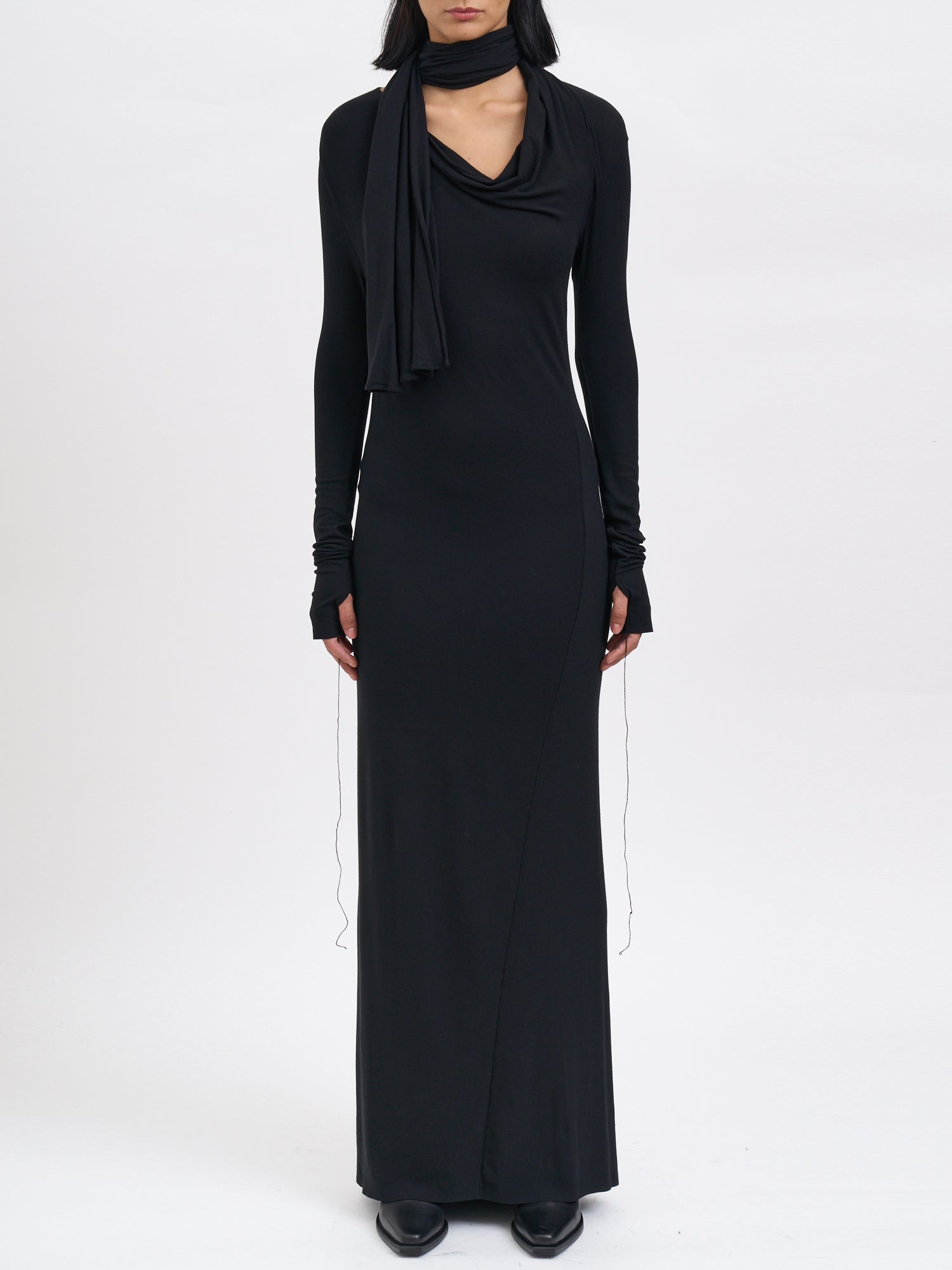 ANDREA YA'AQOV Long Modal Dress with Stretch Fabric - Size S