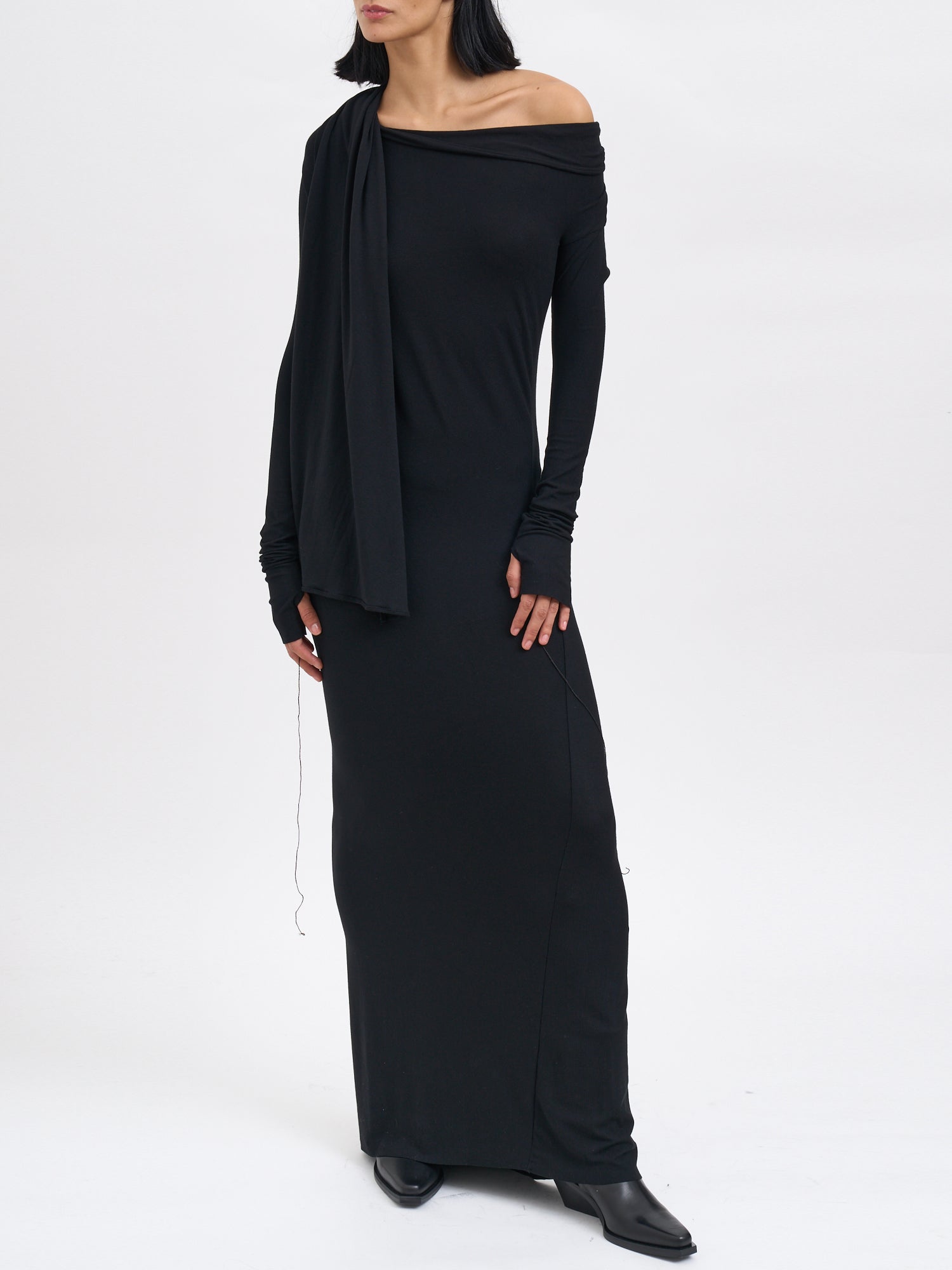 ANDREA YA'AQOV Long Modal Dress with Stretch Fabric - Size S
