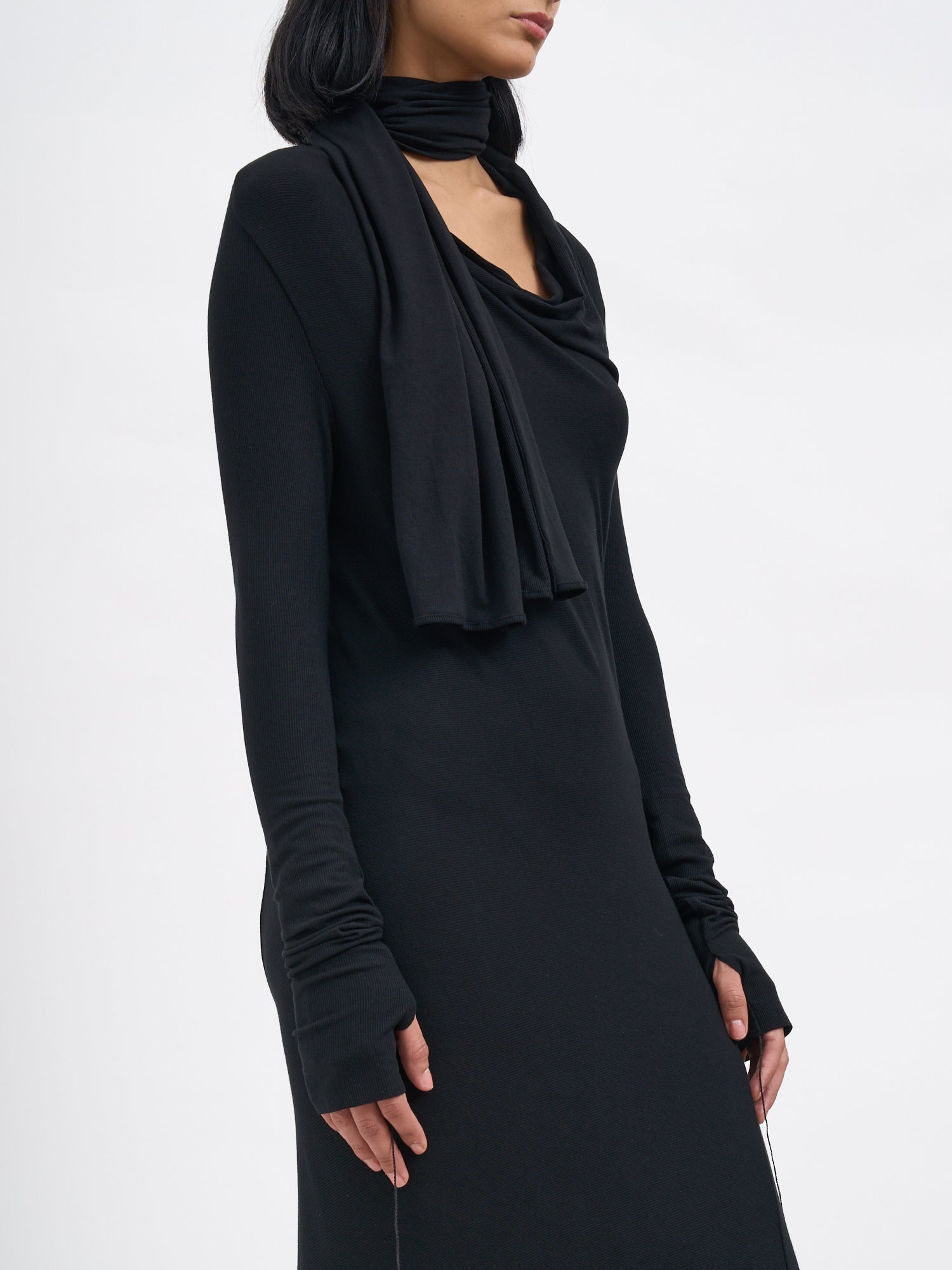 ANDREA YA'AQOV Long Modal Dress with Stretch Fabric - Size S