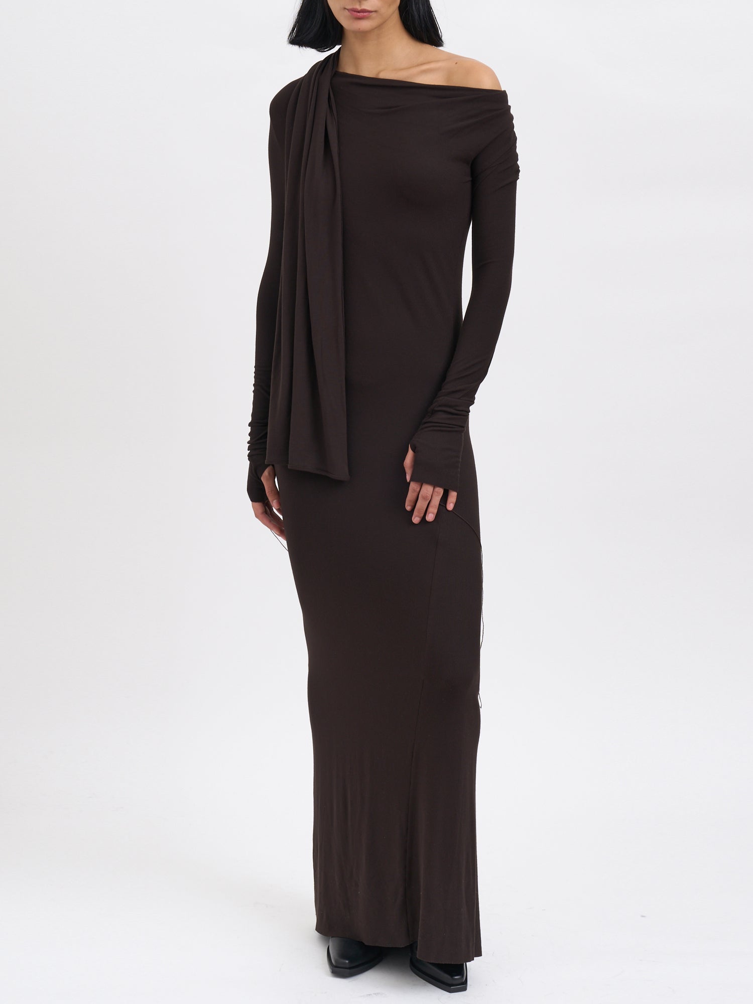 ANDREA YA'AQOV Long Sleeve Modal Dress - Size S
