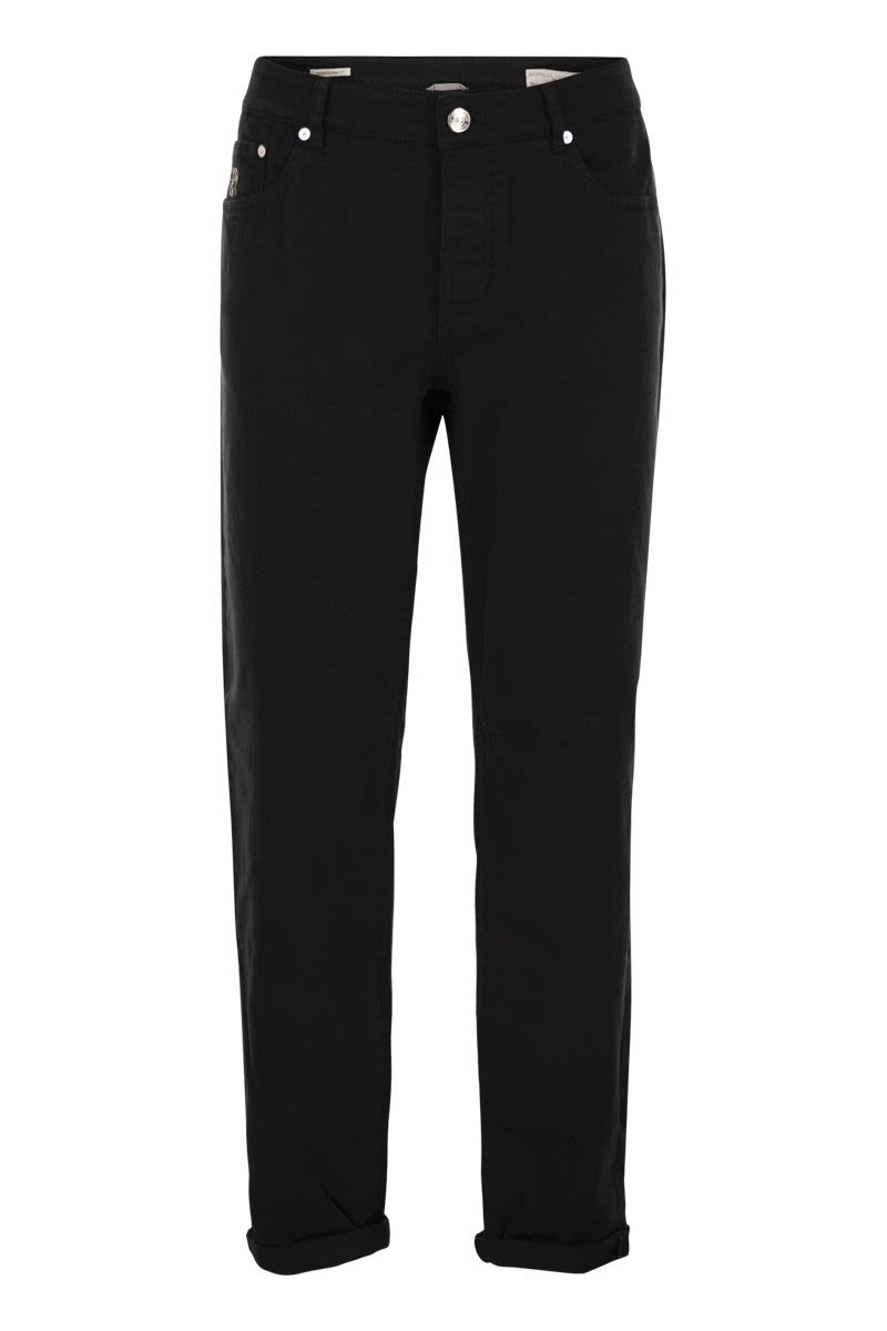BRUNELLO CUCINELLI Traditional Fit Five-Pocket Trousers in Light Comfort-Dyed Denim
