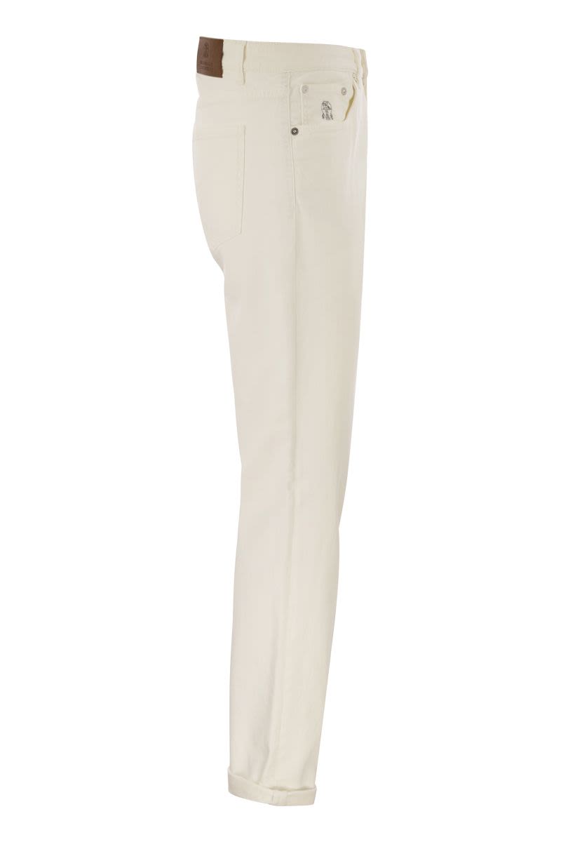 BRUNELLO CUCINELLI Traditional Fit Five-Pocket Trousers - Light Comfort-Dyed Denim