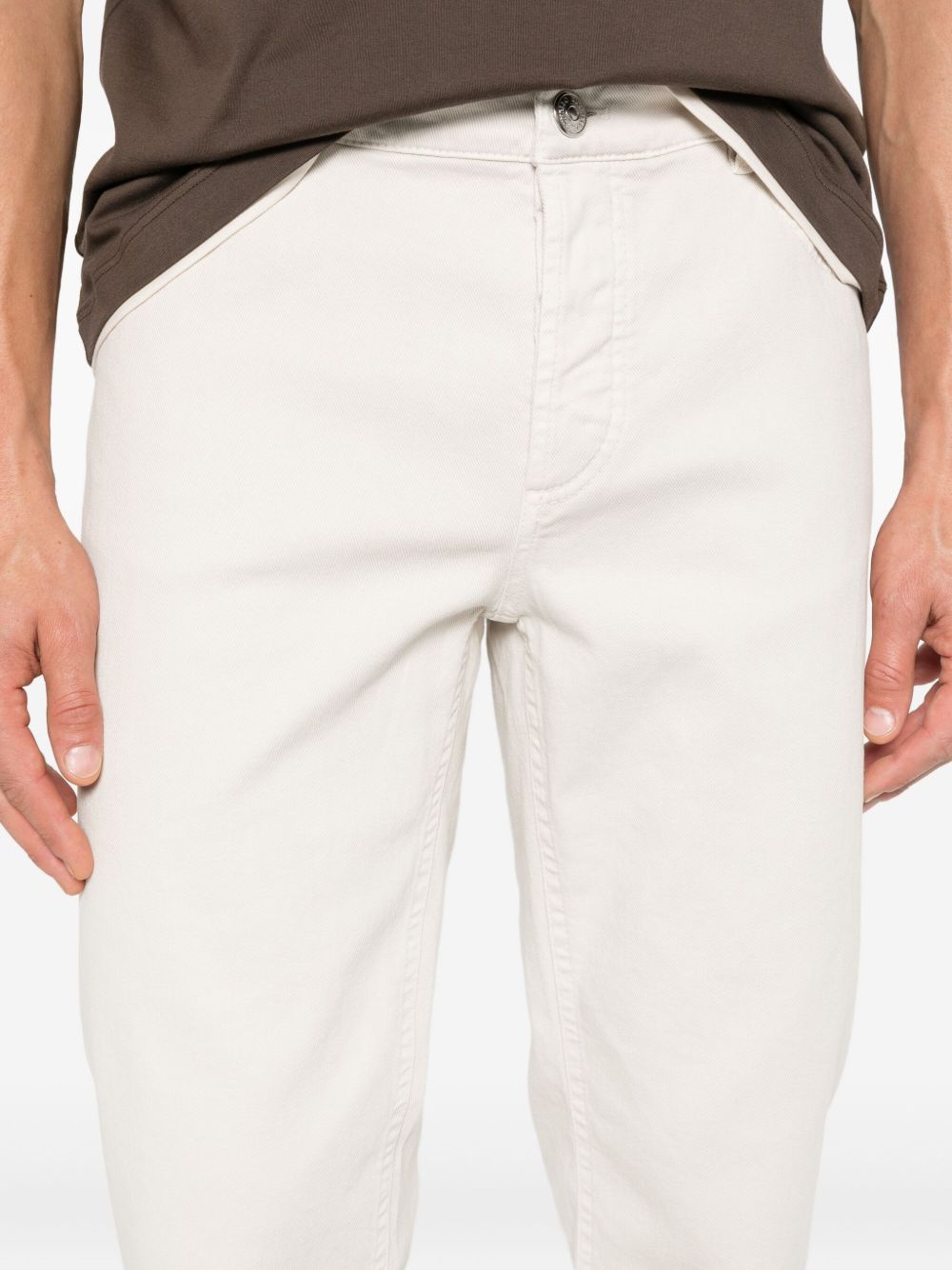 BRUNELLO CUCINELLI Sophisticated Five-Pocket Cotton Trousers for Men