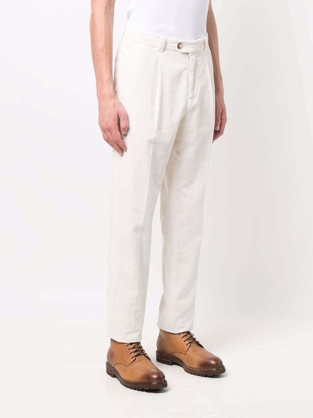 BRUNELLO CUCINELLI Casual Fit Trousers in Garment Dyed Cotton Corduroy