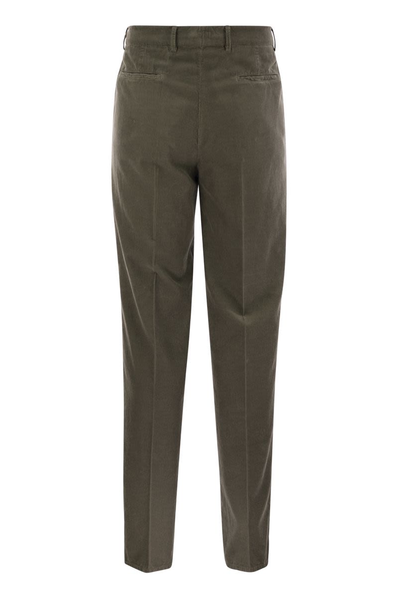 BRUNELLO CUCINELLI Leisure Fit Trousers with Tailored Darts
