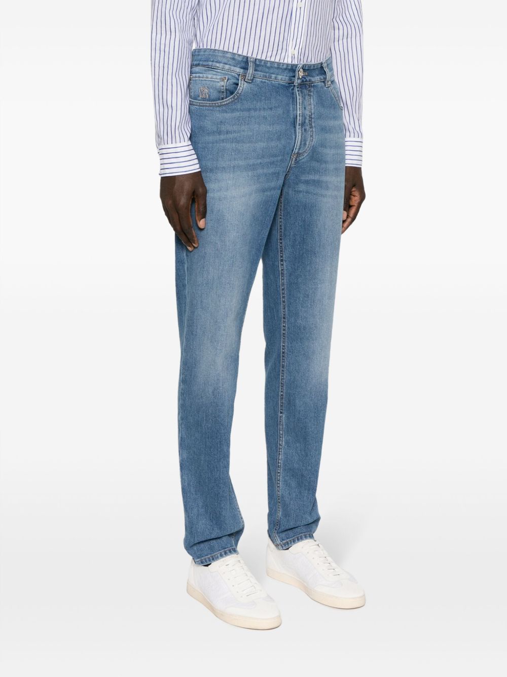 BRUNELLO CUCINELLI Slim Cut Wash Denim Jeans