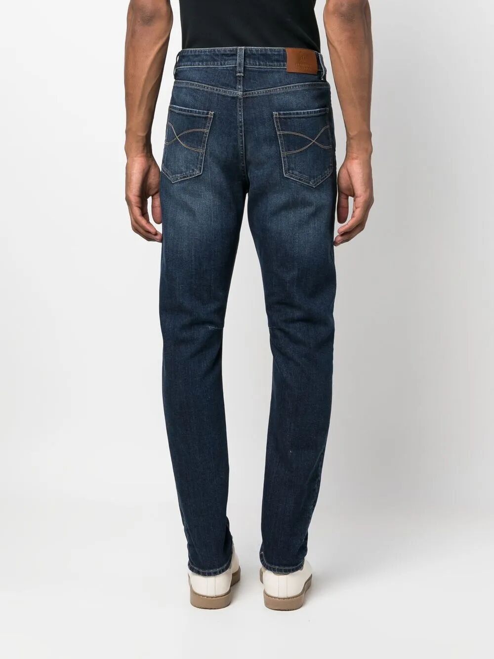 BRUNELLO CUCINELLI Comfort Cotton Denim Leisure Fit Five-Pocket Jeans