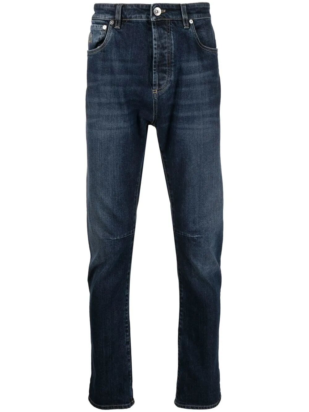 BRUNELLO CUCINELLI Comfort Cotton Denim Leisure Fit Five-Pocket Jeans