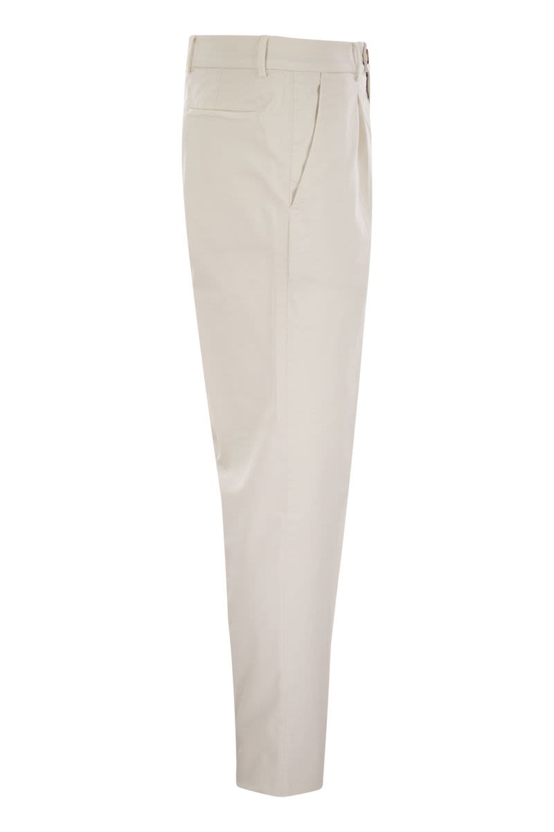 BRUNELLO CUCINELLI Leisure Fit Trousers with Pleats