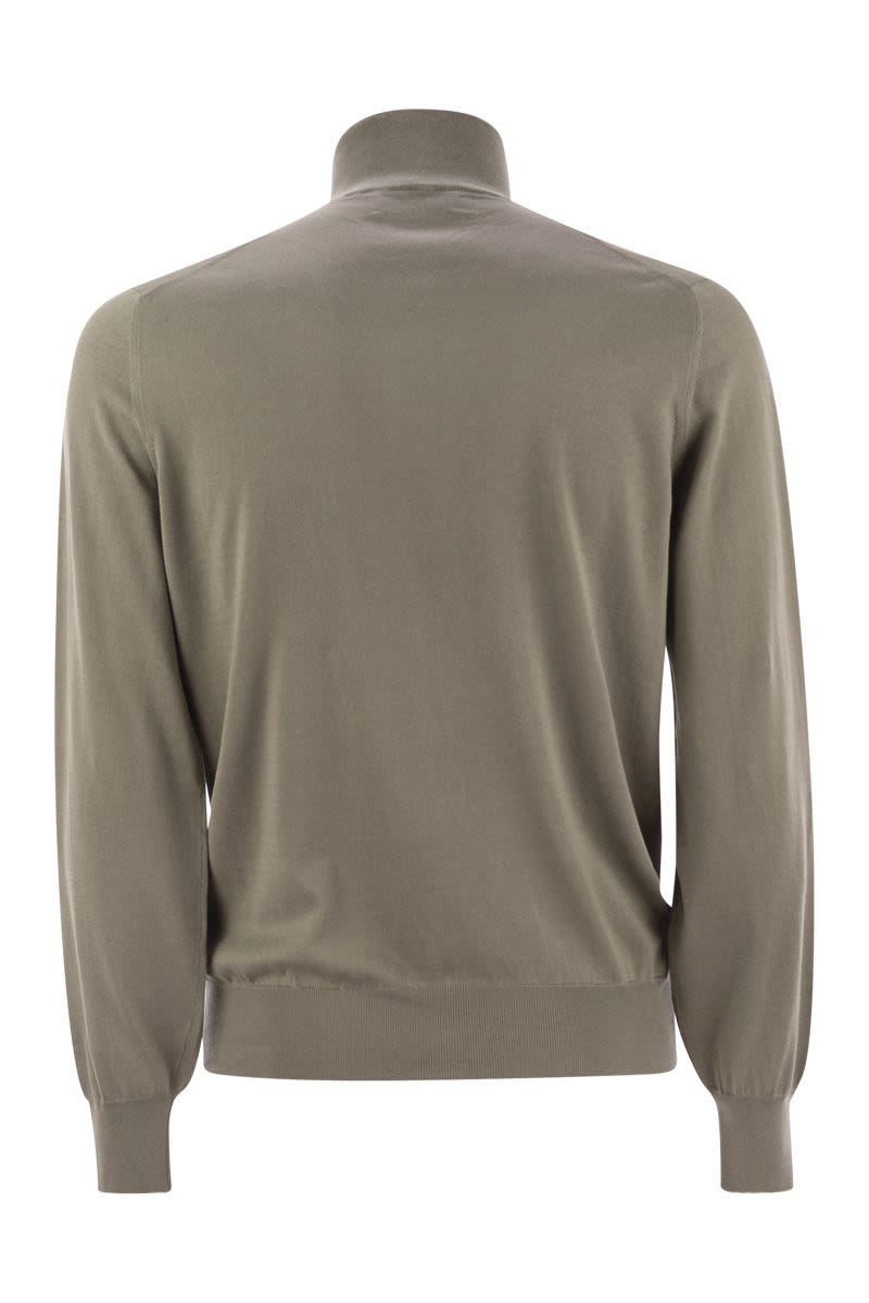 BRUNELLO CUCINELLI Essential Cotton Cardigan with Zip for Men