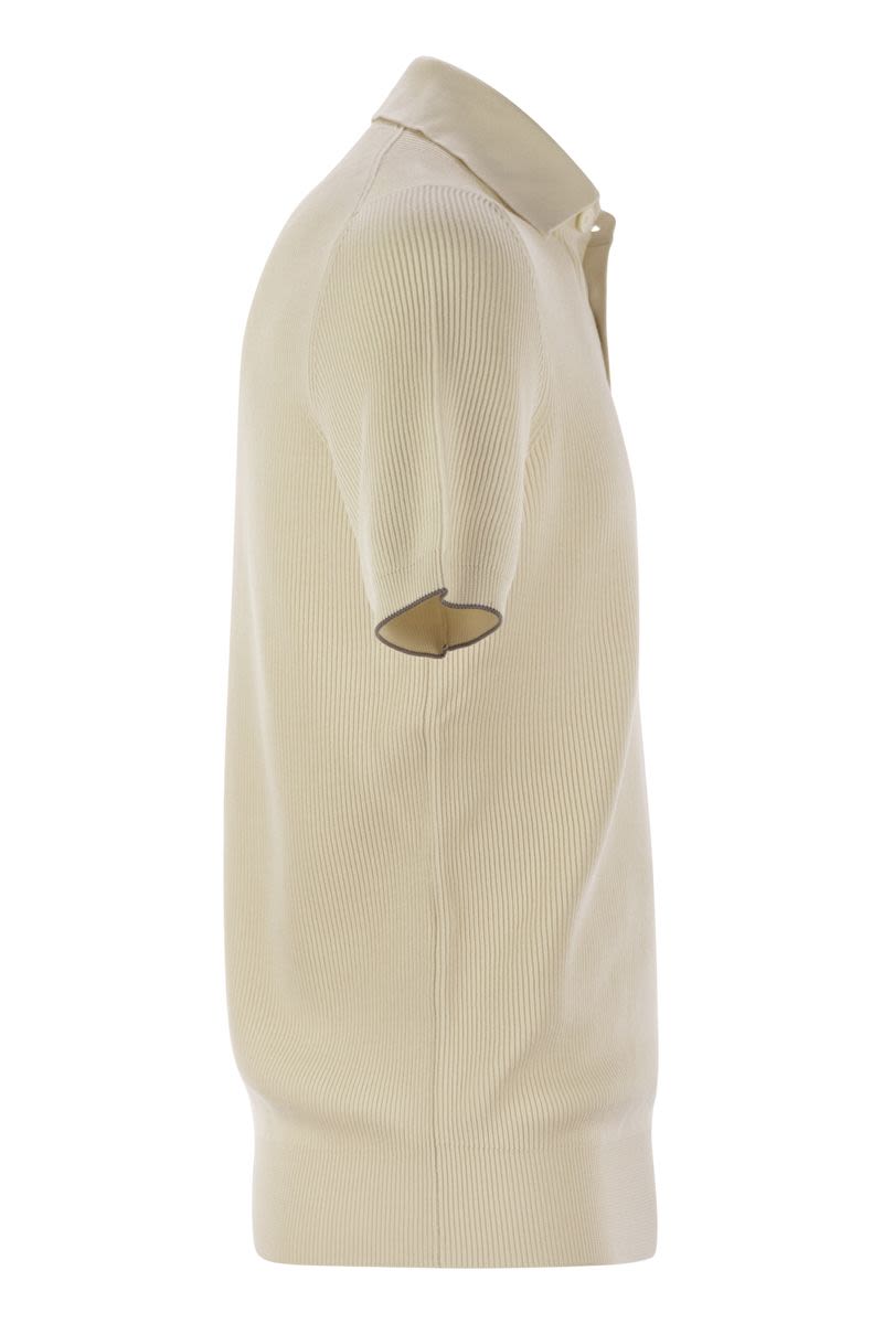 BRUNELLO CUCINELLI Lightweight Ribbed Polo-Style T-Shirt
