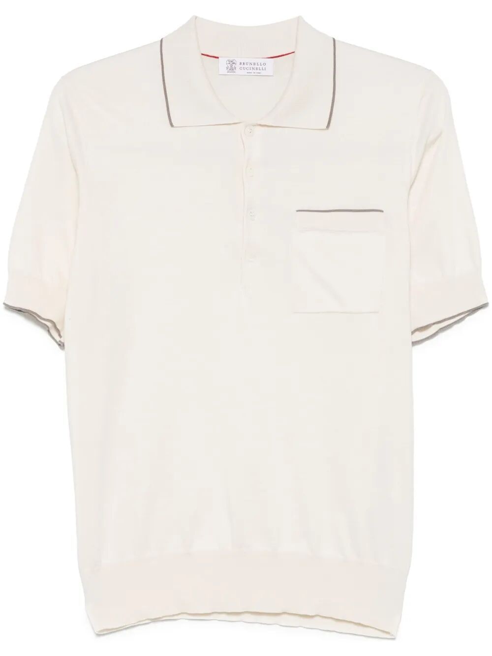 BRUNELLO CUCINELLI Fine Knit Polo Shirt for Men