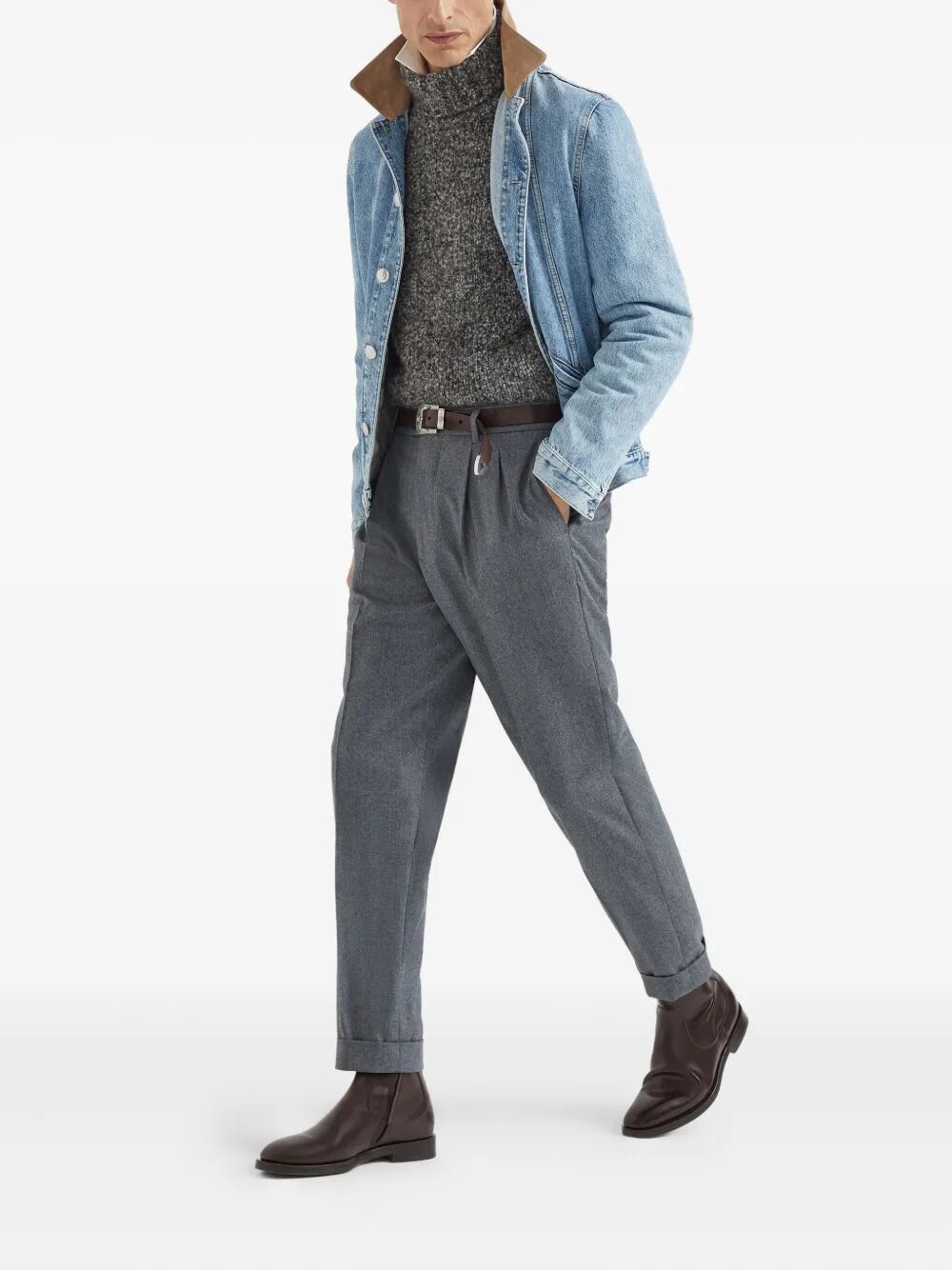 BRUNELLO CUCINELLI Men's Turtle Neck Sweater