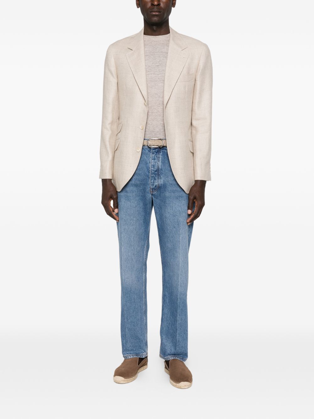 BRUNELLO CUCINELLI Linen Blend Sweater for Men - SS26 Collection