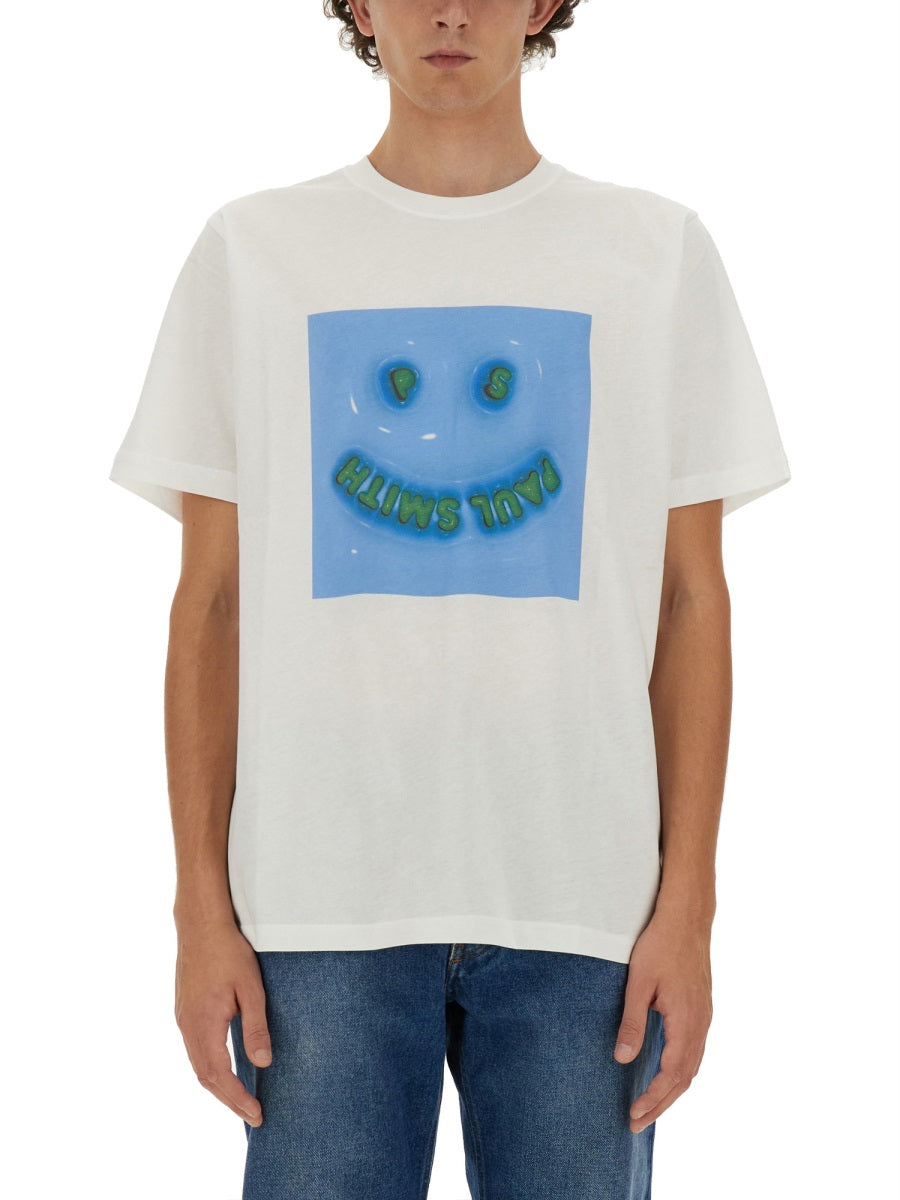 PS PAUL SMITH Happy T-Shirt - Size L