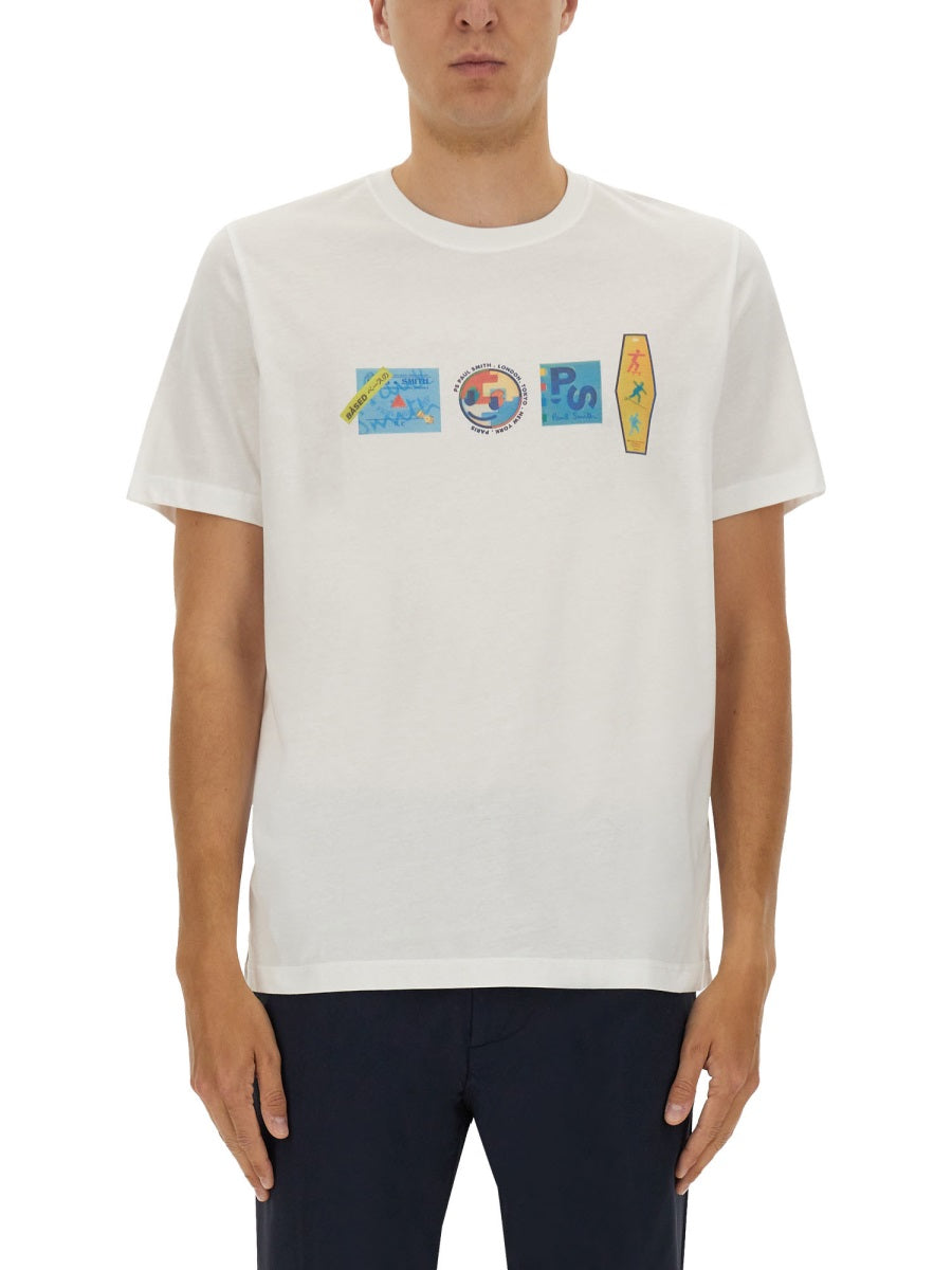 PS PAUL SMITH Organic Cotton T-Shirt for Men - FW25 Collection