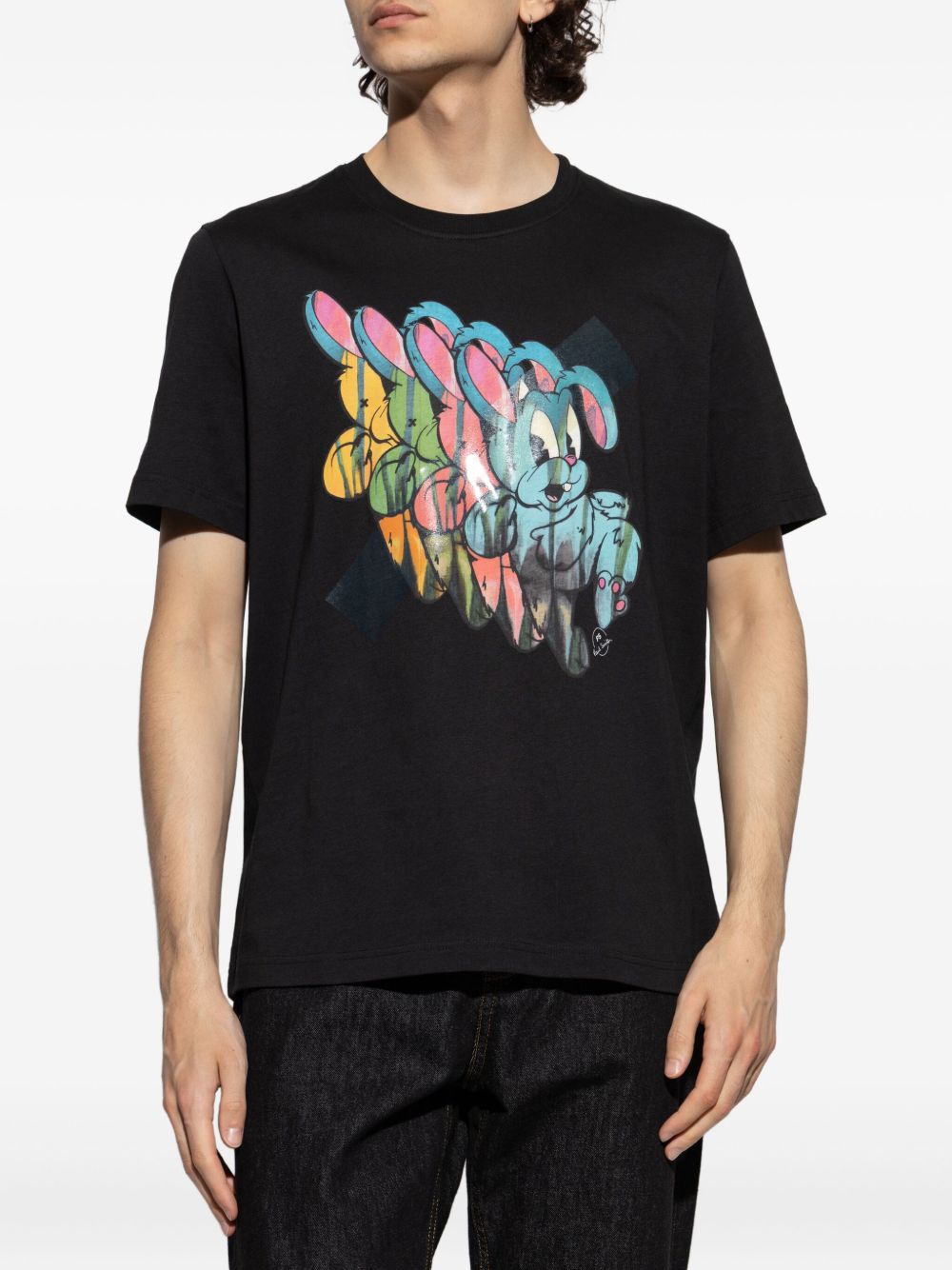 PS PAUL SMITH Bunny Repeat Graphic Crew Neck T-Shirt - Men's Relaxed Fit