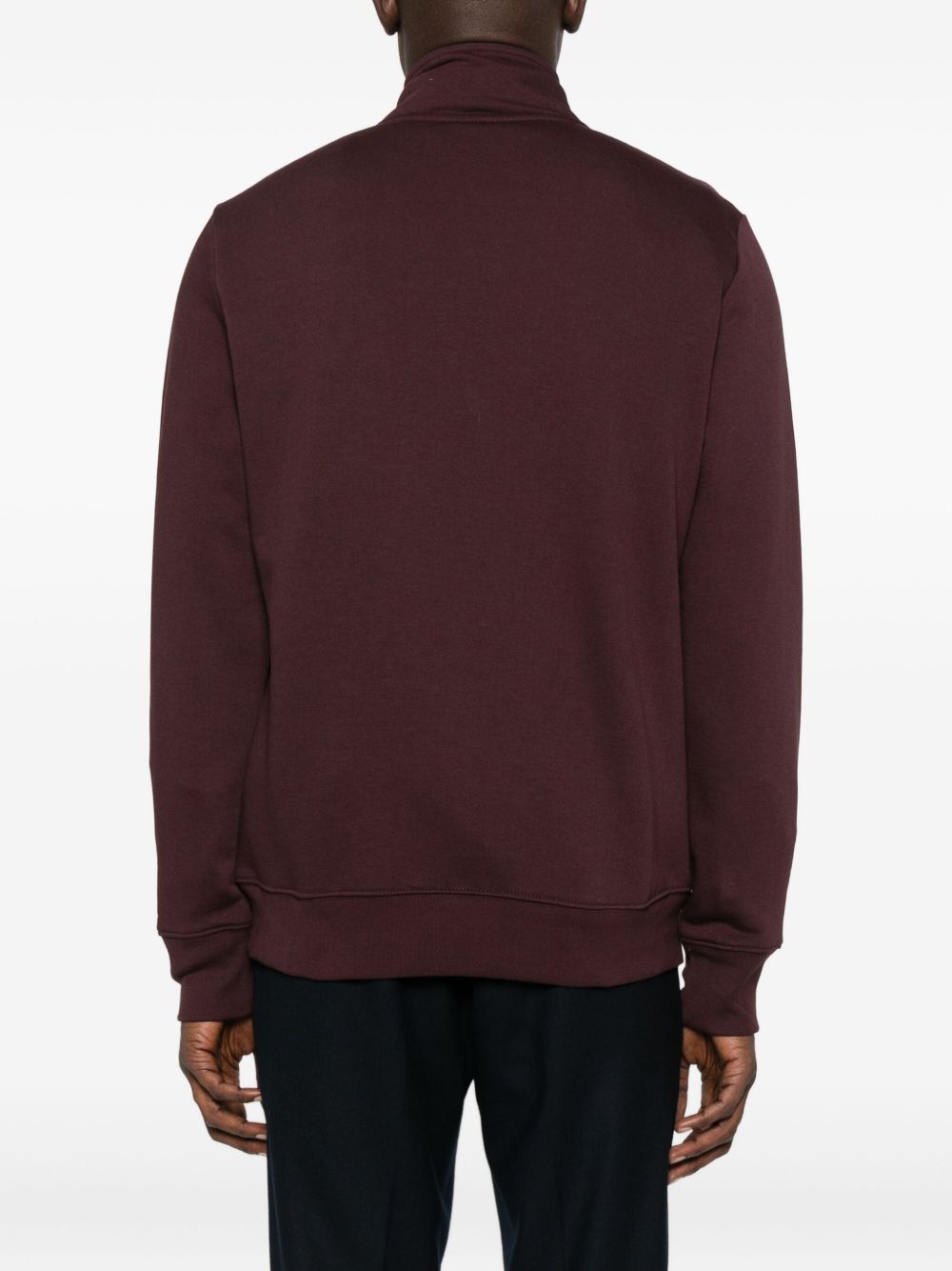 PAUL SMITH Half Zip Ribbed Cuffs Pullover for Men