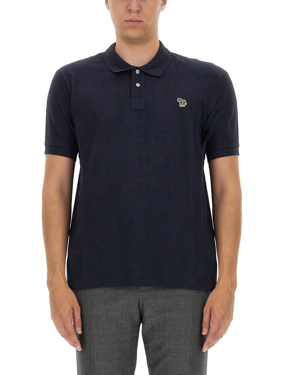PS PAUL SMITH Regular Fit Polo Shirt with Zebra Patch