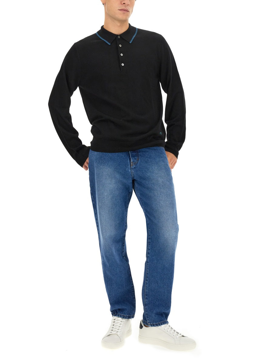 PS PAUL SMITH Men's Regular Fit Polo with Logo - Size L