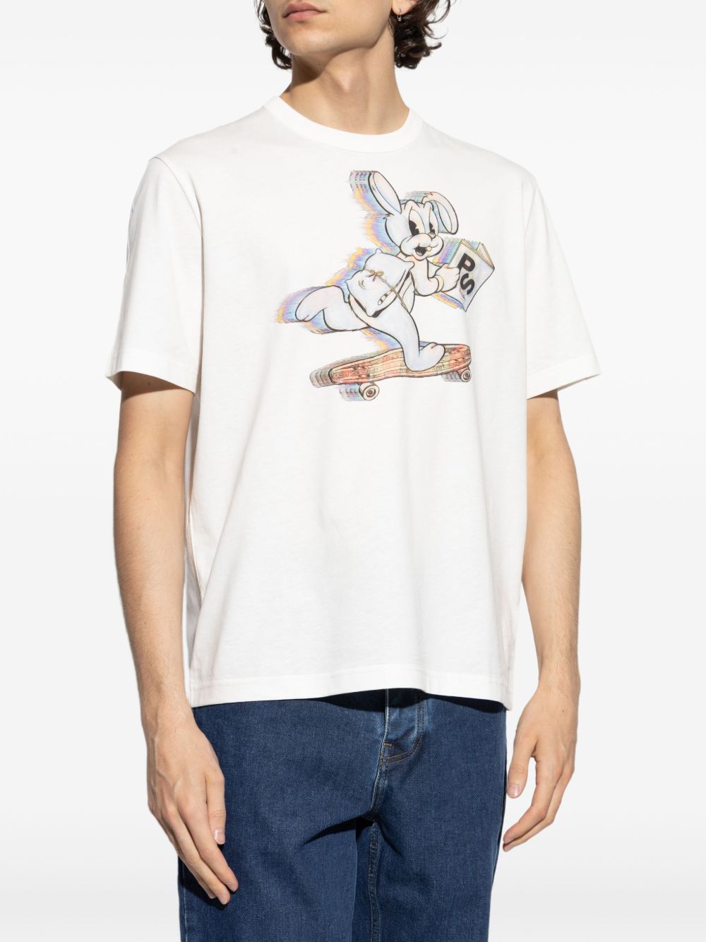 PS PAUL SMITH Skate Bunny Cotton T-Shirt